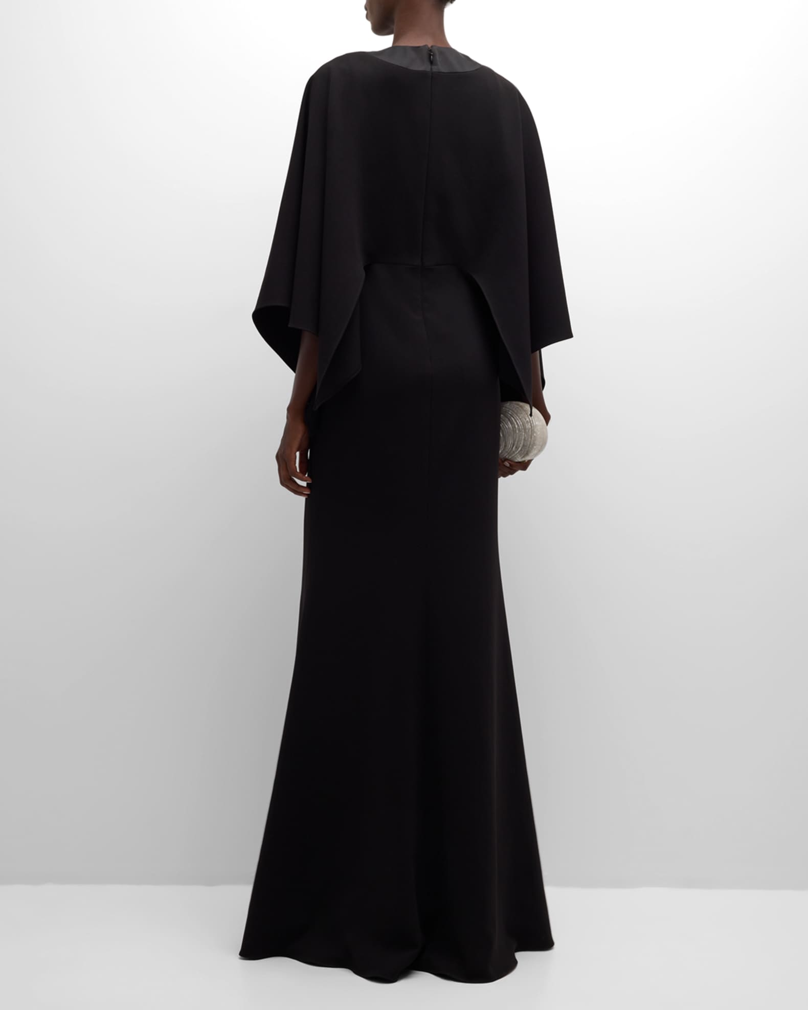 Digital Printed Trumpet Sleeves Print Cape