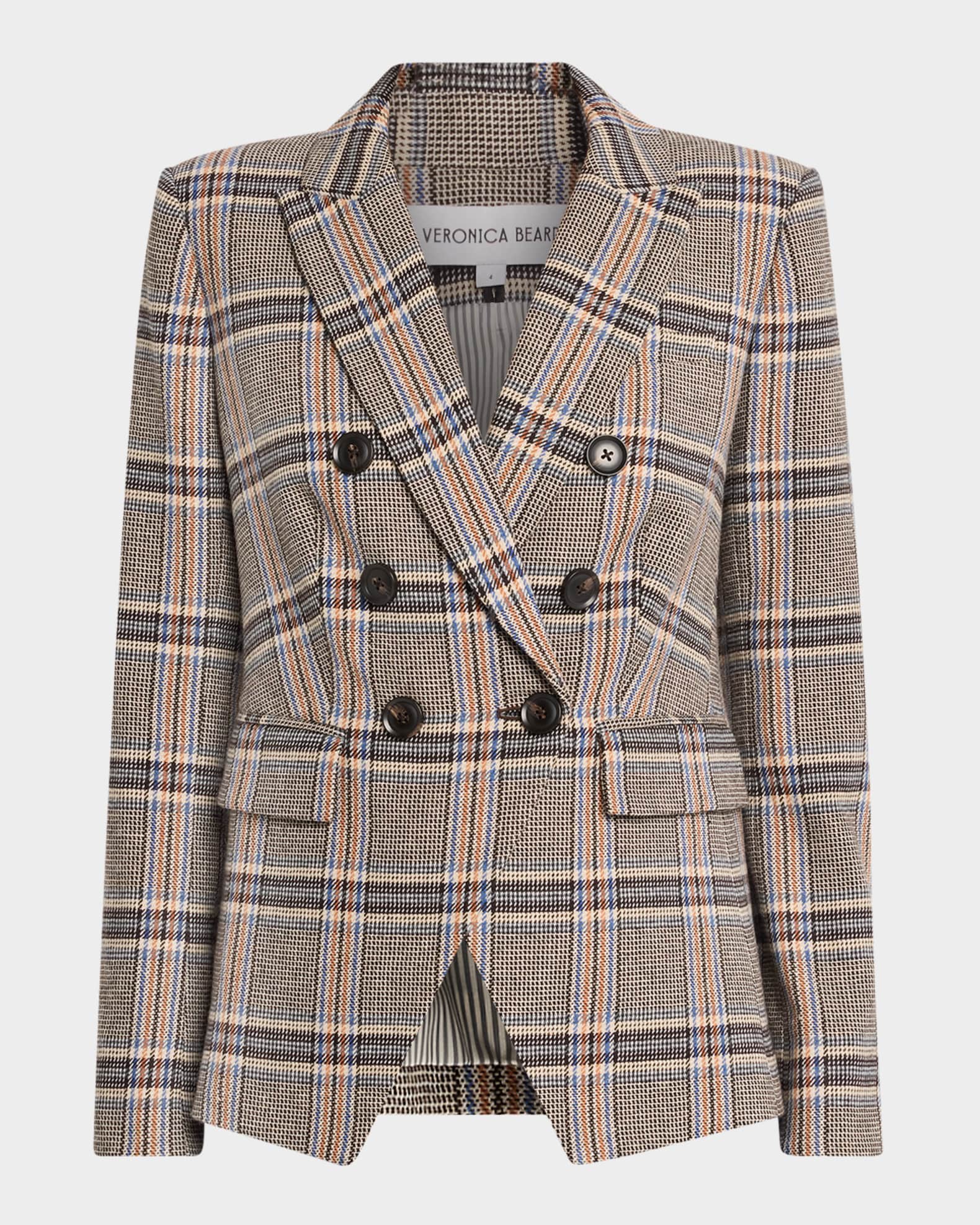 Veronica beard miller jacket plaid new arrivals