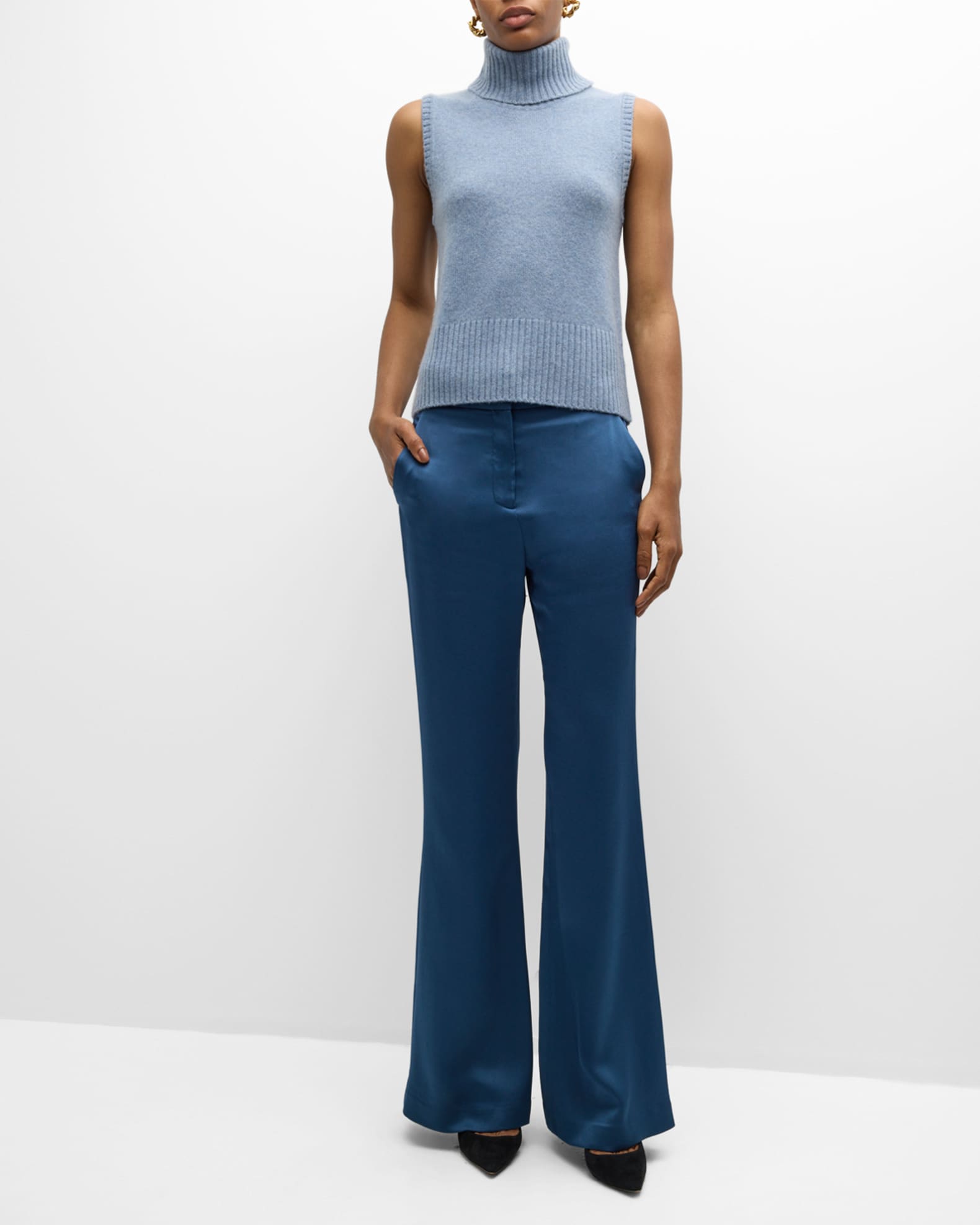 Mazzy Cashmere Turtleneck Shell  1