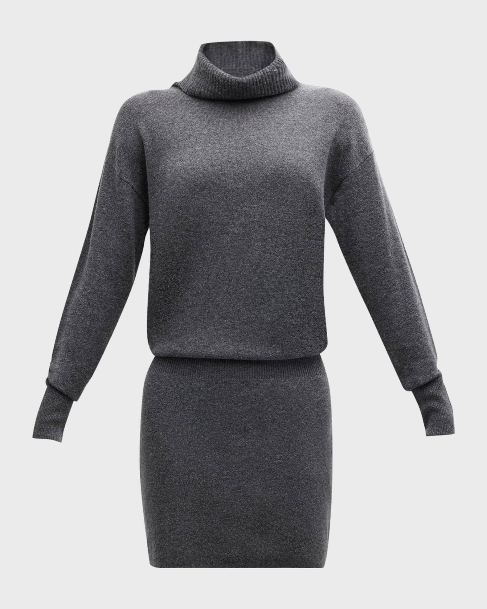 Veronica Beard Cassidy Wool Cashmere Turtleneck Sweater Dress Neiman Marcus