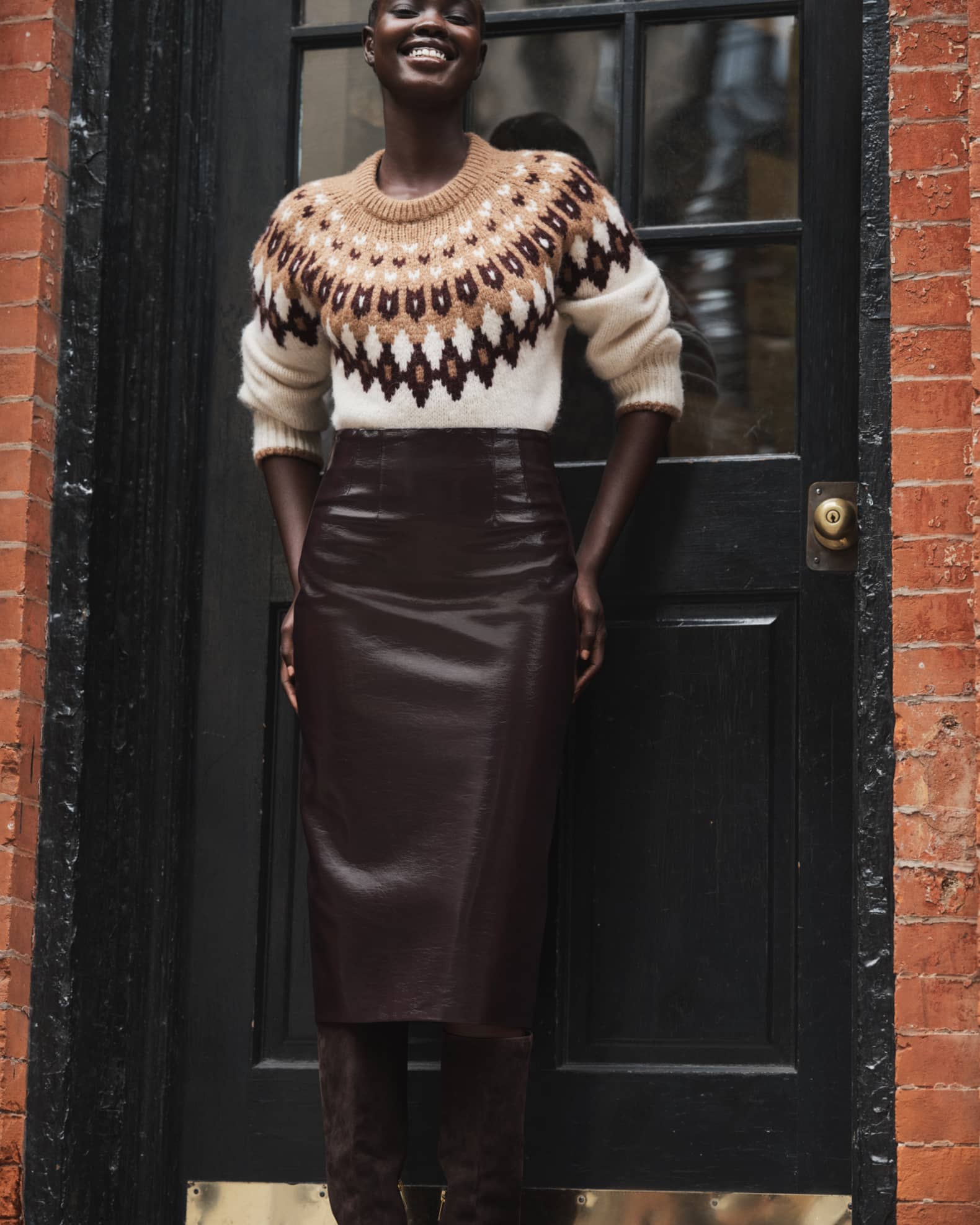 Leather pencil skirt 5t hotsell
