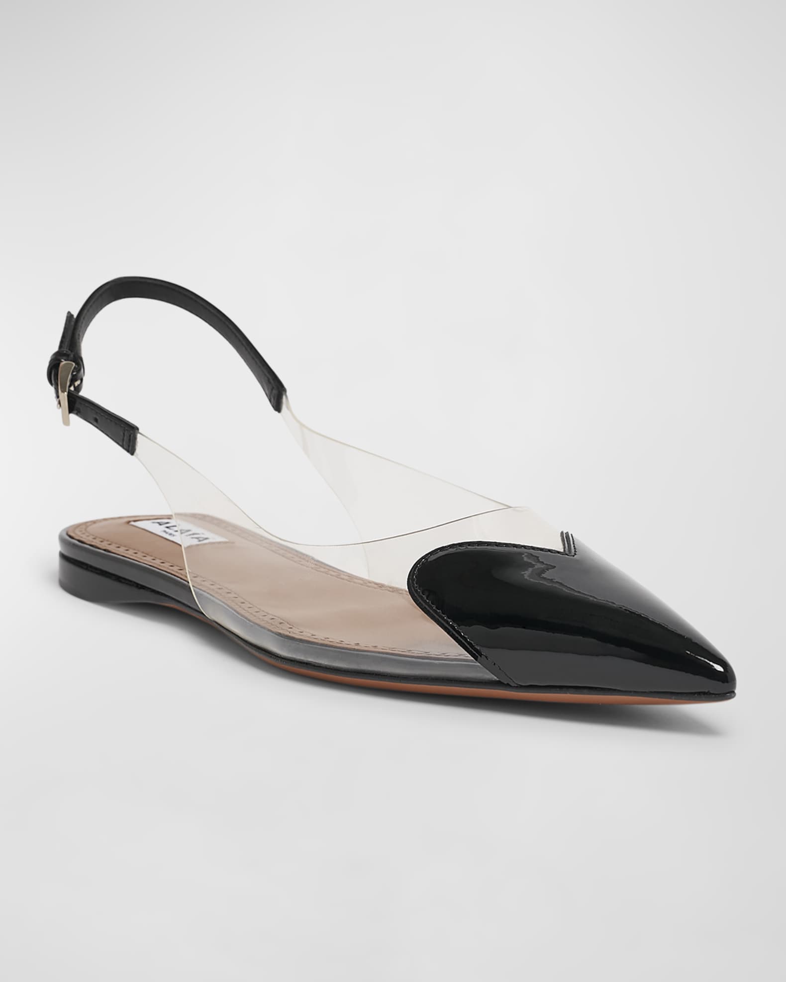 ALAIA Red Le C ur Ballerina Flats