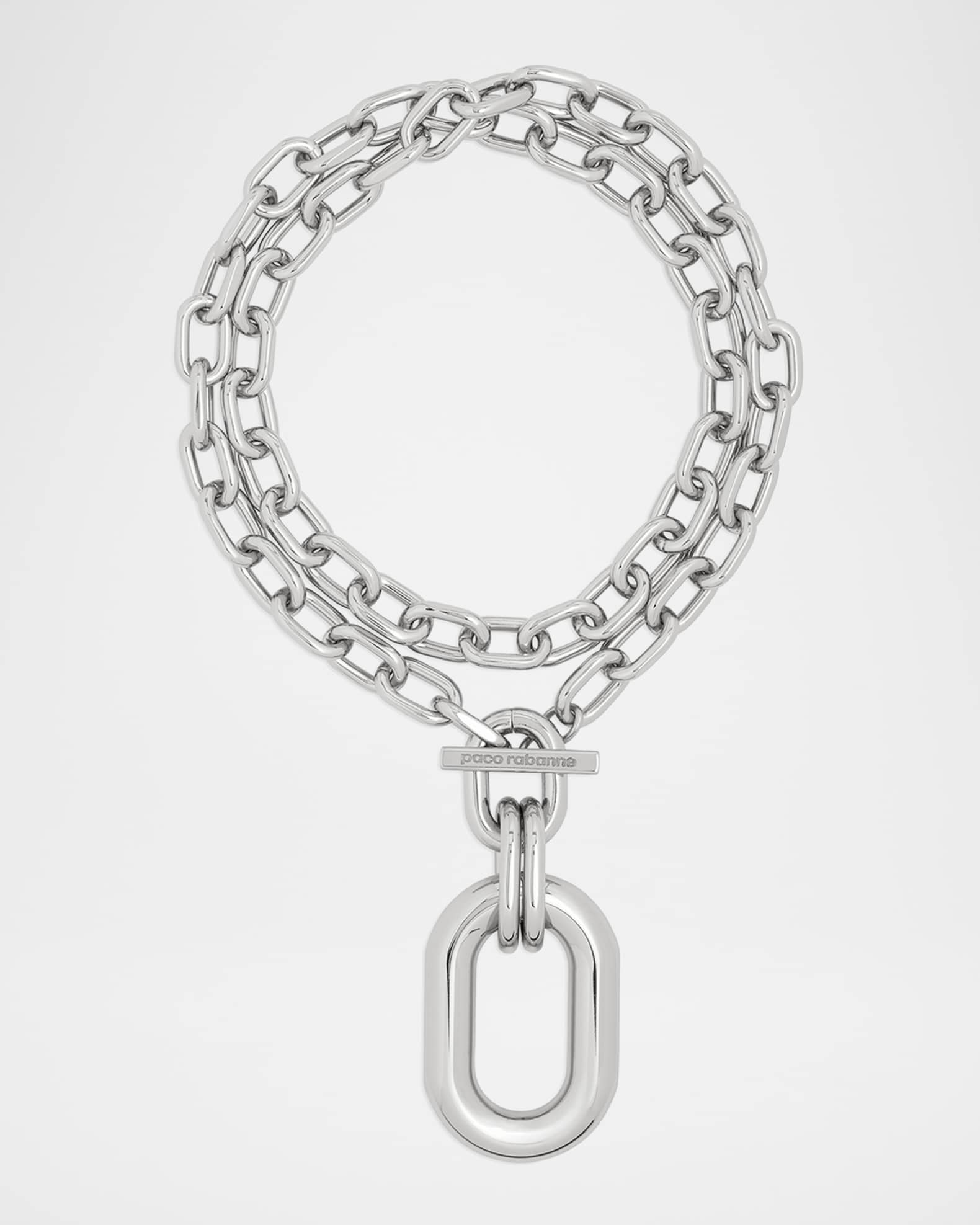 XL Chain-Link Pendant Necklace  0
