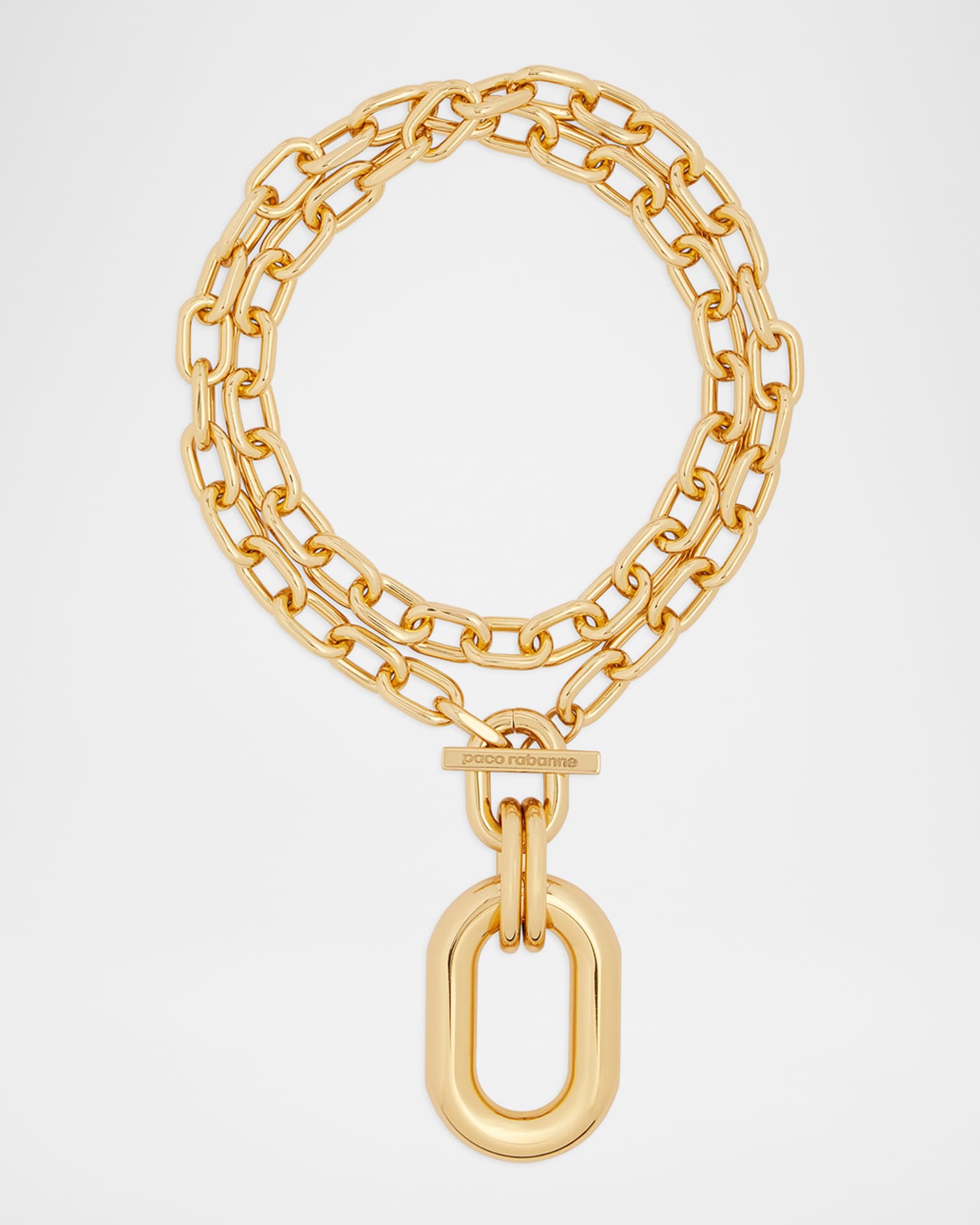 XL Chain-Link Pendant Necklace 0