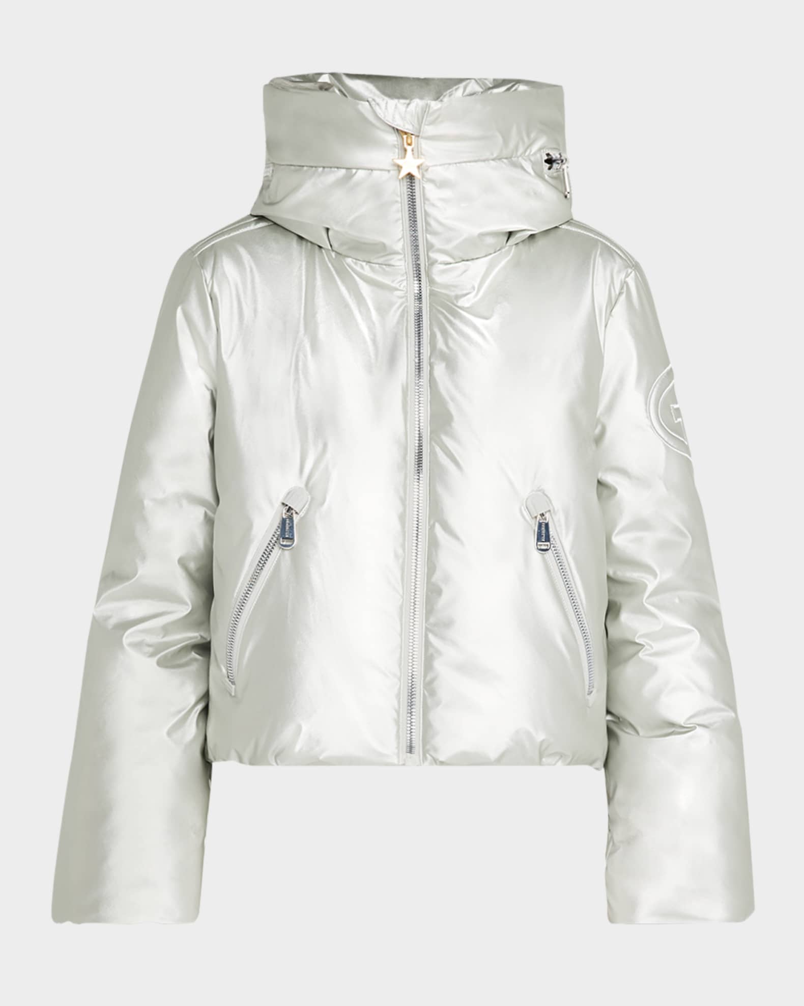 Womens metallic ski jacket 2025