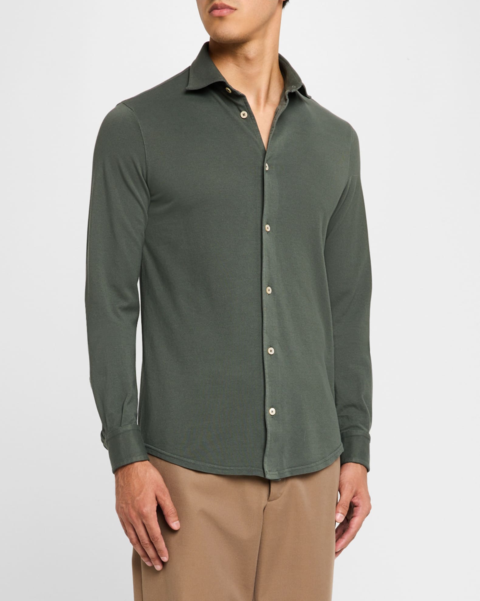 Fedeli cotton button down shirt online