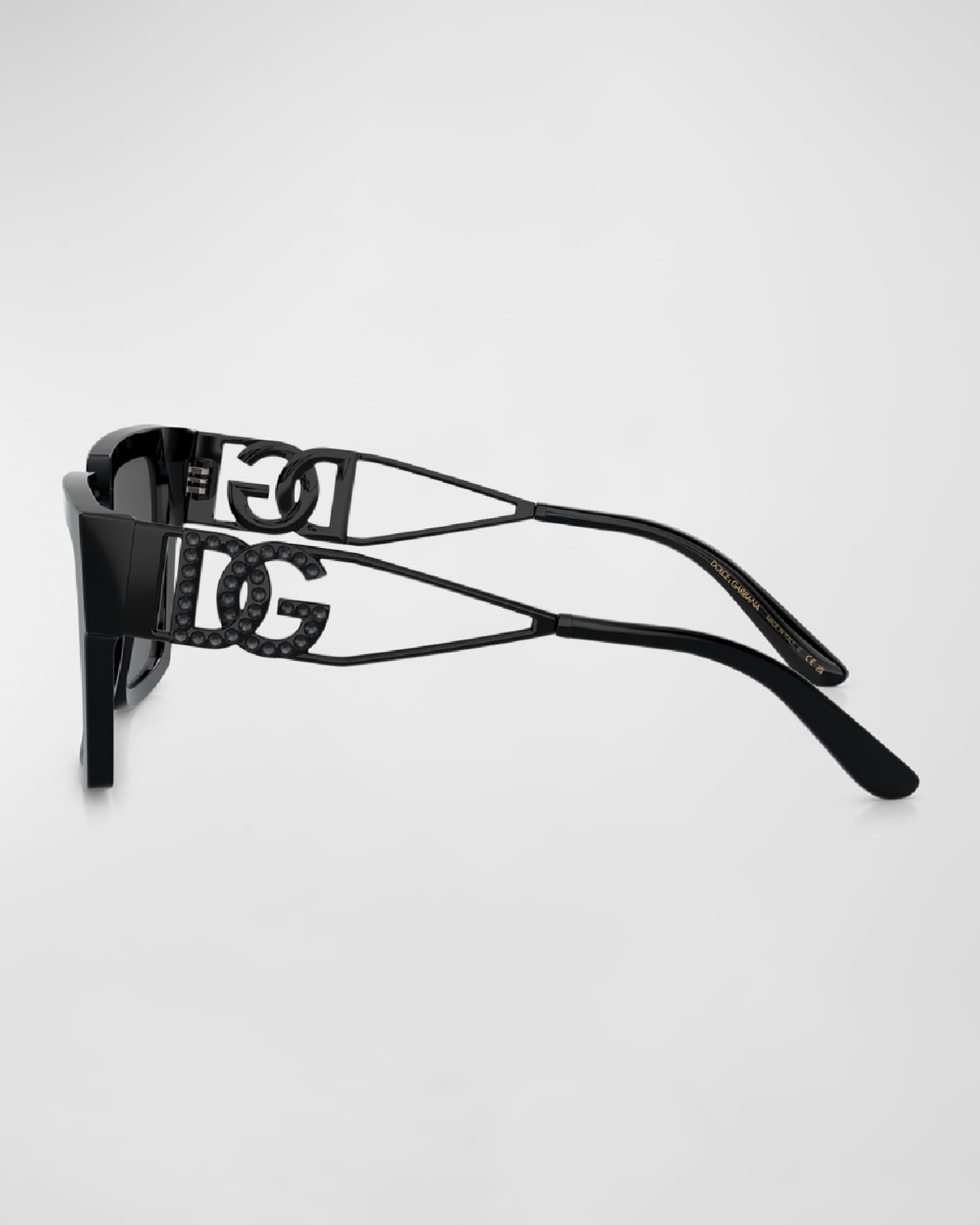 DG Logo Cutout Square Acetate Sunglasses  1