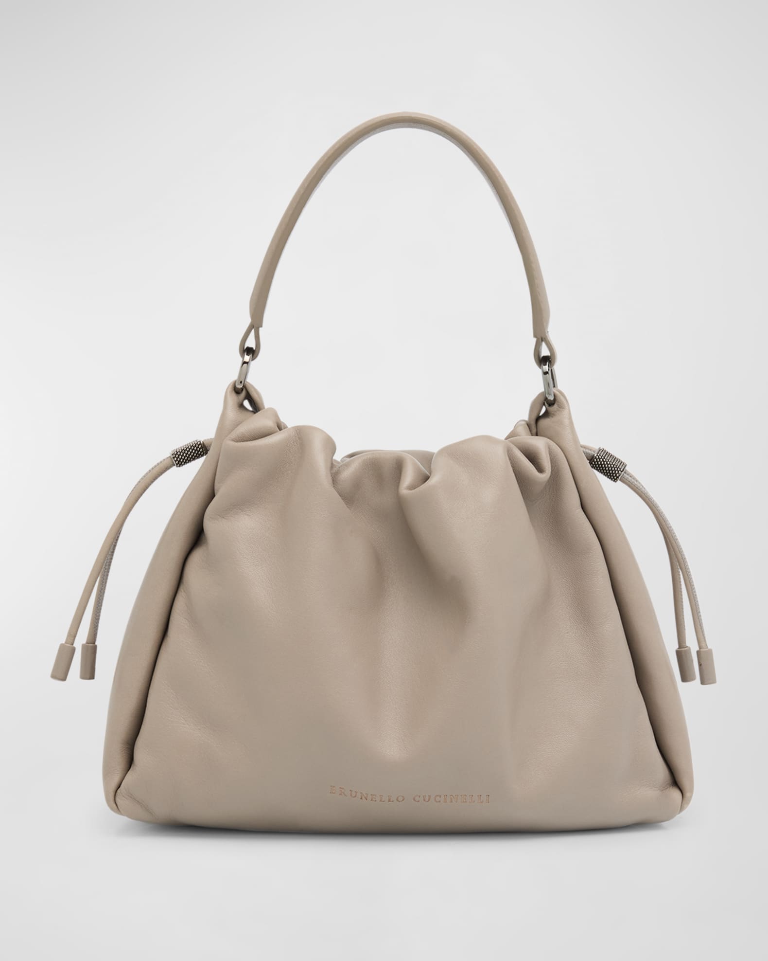 Mini Drawstring Lambskin Top-Handle Bag 0