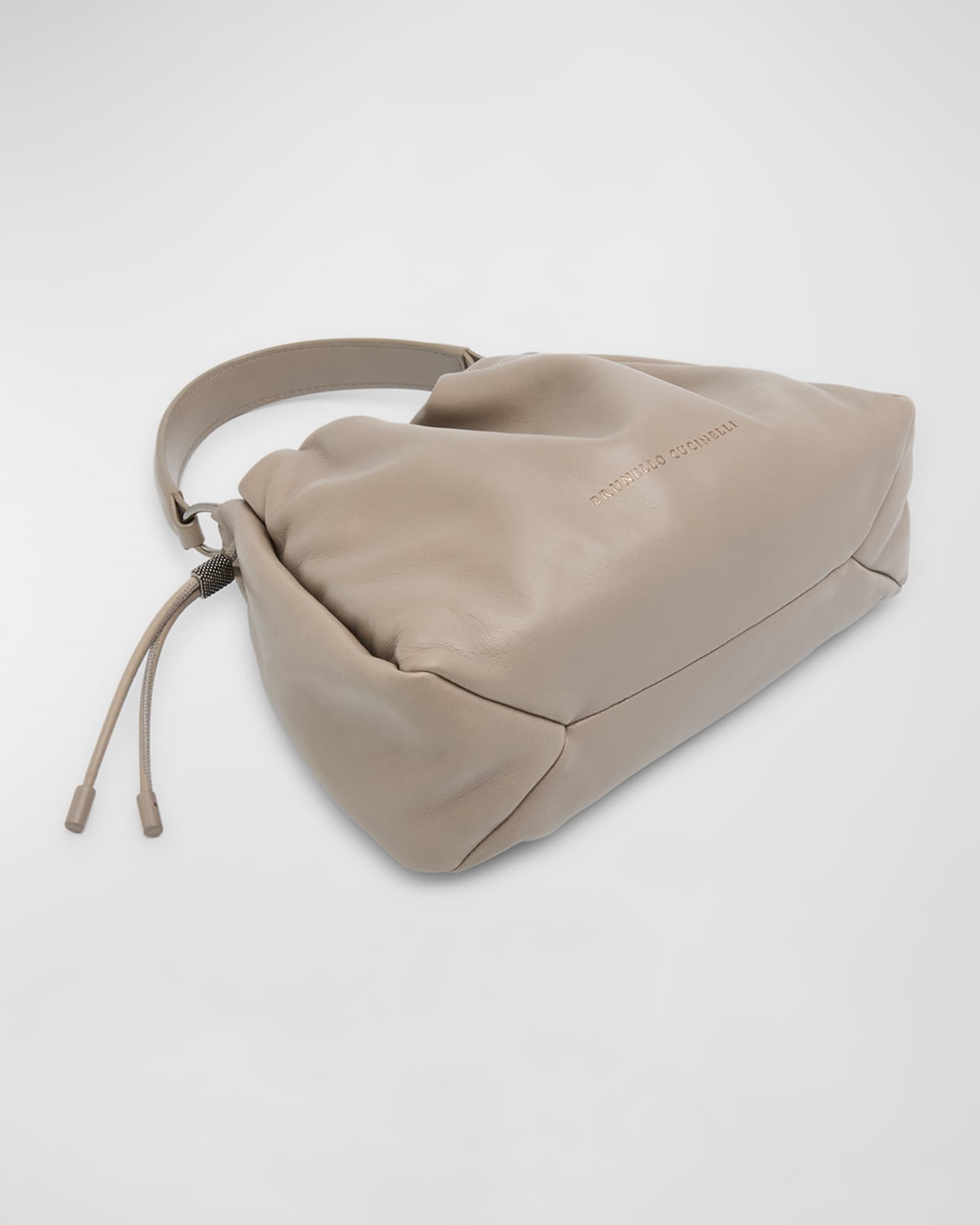 Mini Drawstring Lambskin Top-Handle Bag 1