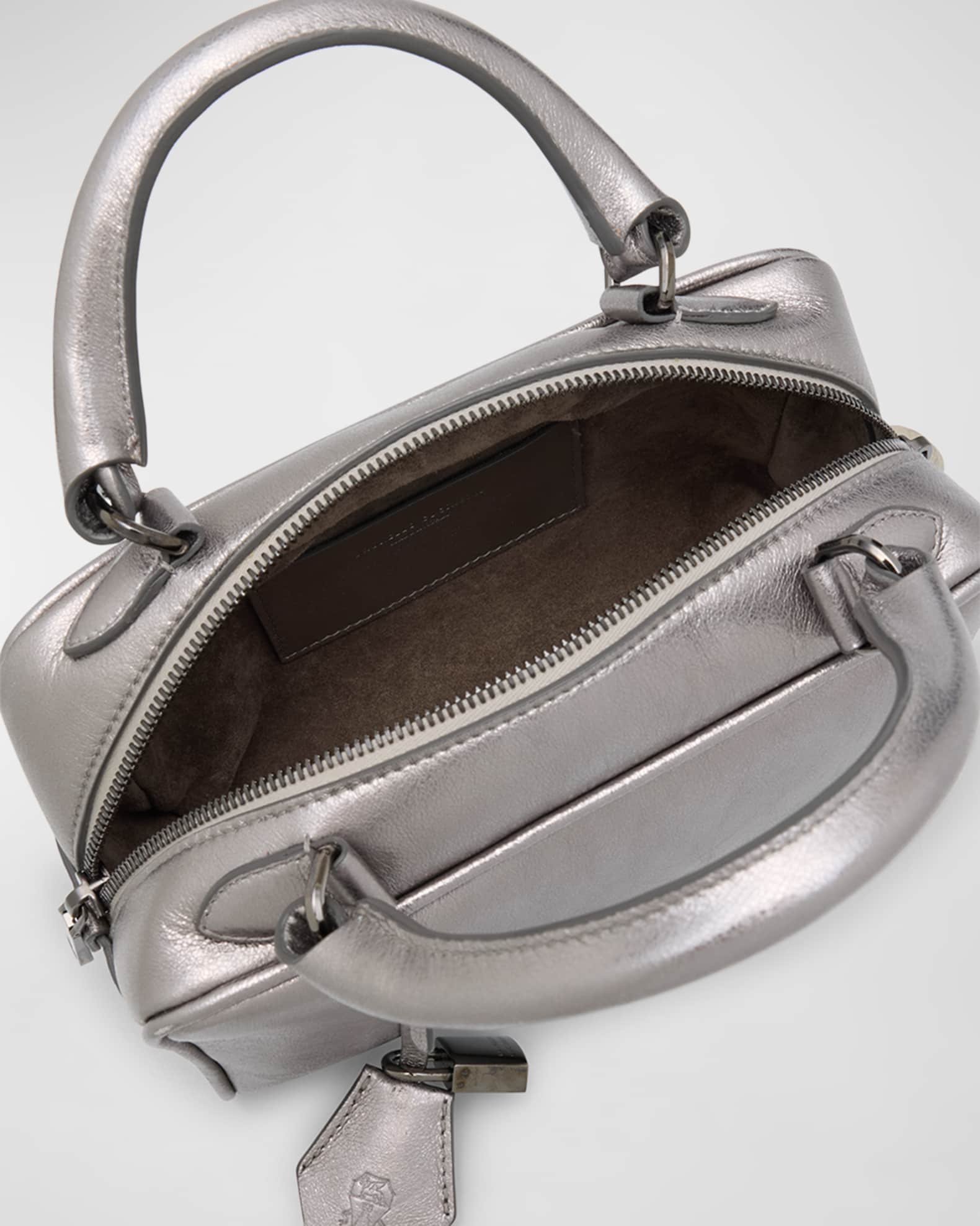 VIP【関税送料無料】希少 BRUNELLO CUCINELLI GREY LEATHER BAG 23732949_54900124_600.jpg