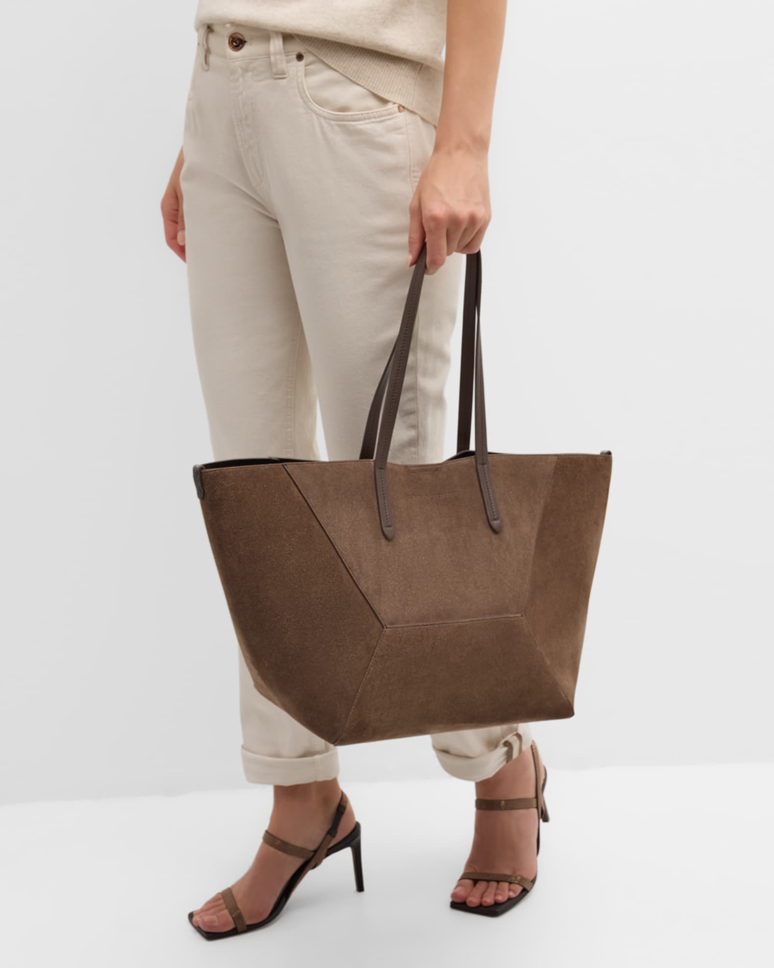 Zara geometric tote cheap