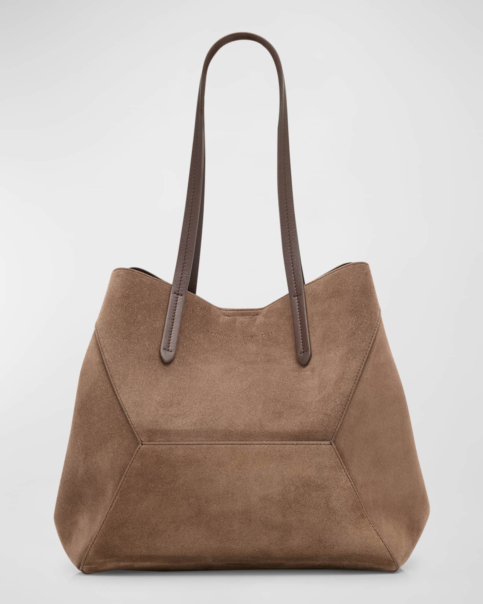 BC Duo Small Geometric Suede Tote Bag 0