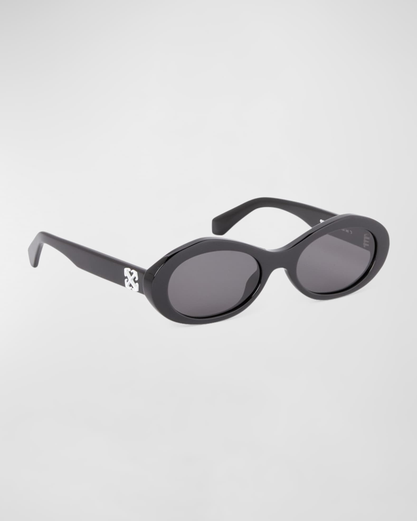 Edison Oval Acetate Sunglasses  0