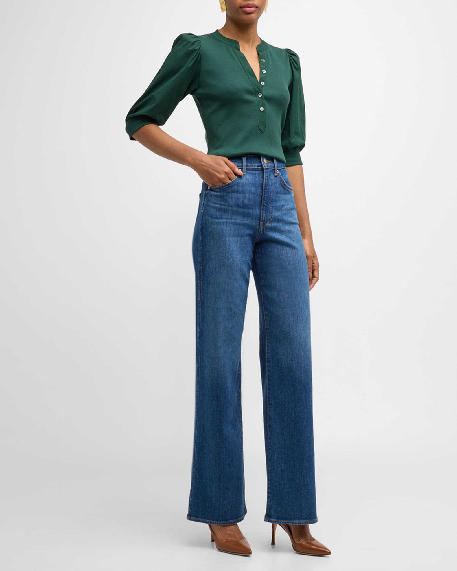 Taylor High Rise Wide Leg W/R