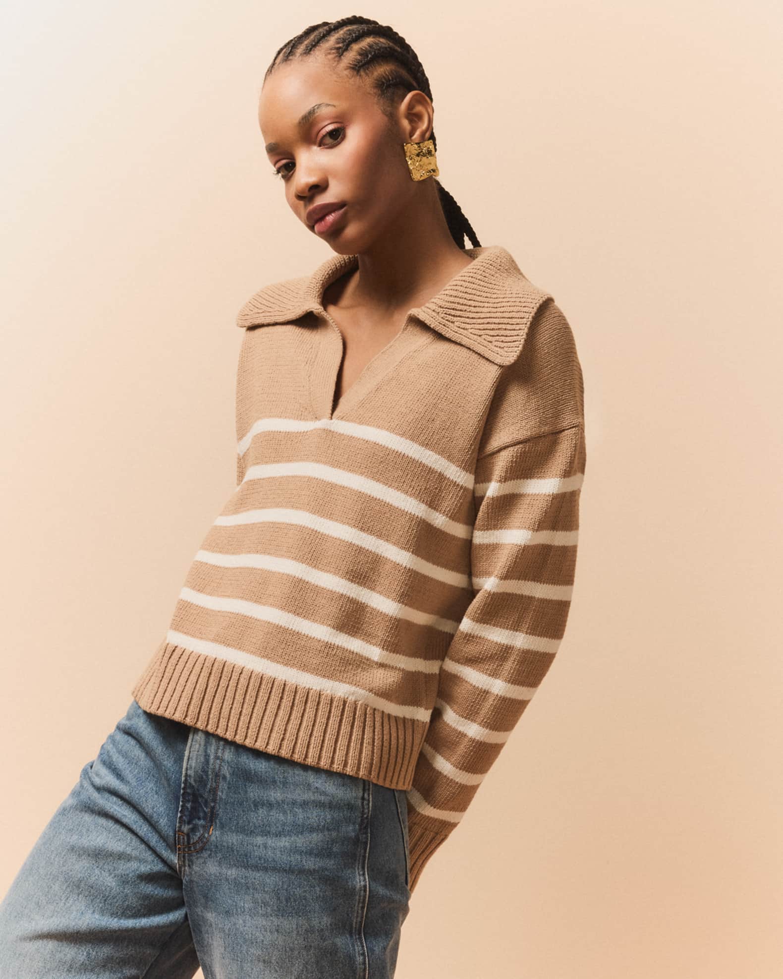 Veronica Beard Jovie Stripe Pullover Sweater Neiman Marcus
