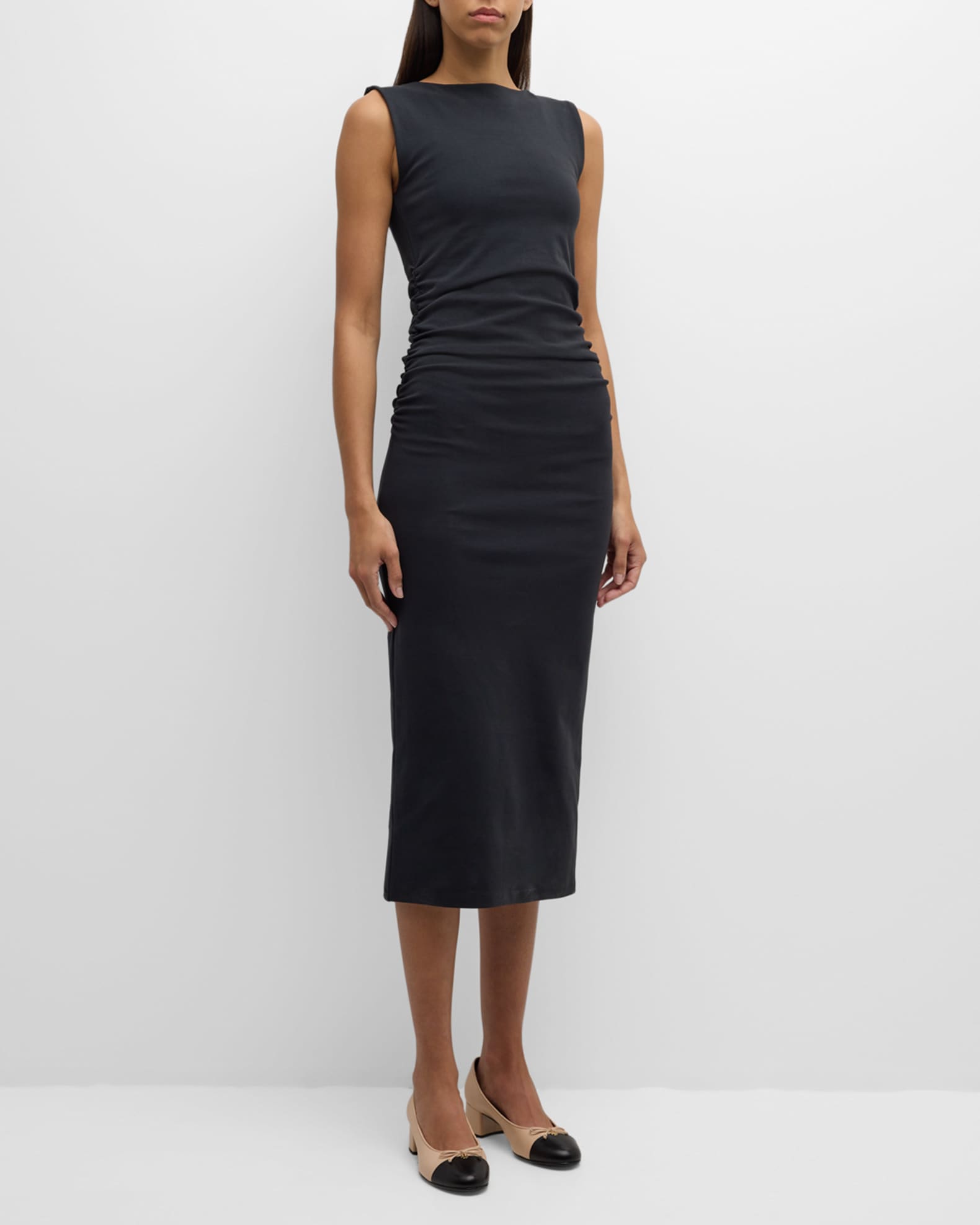 Charissa High-Neck Midi Dress 1