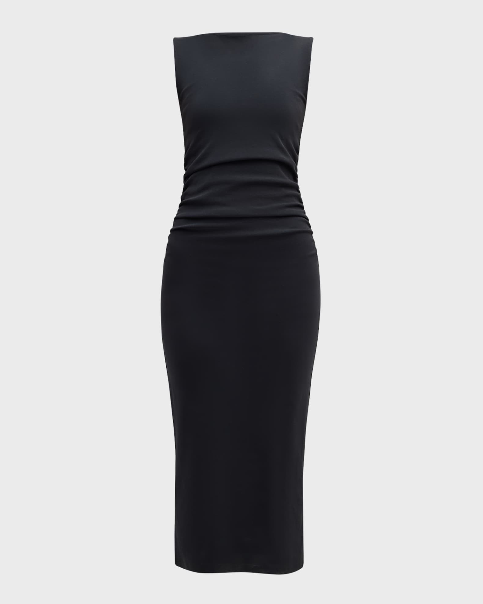 Charissa High-Neck Midi Dress 0