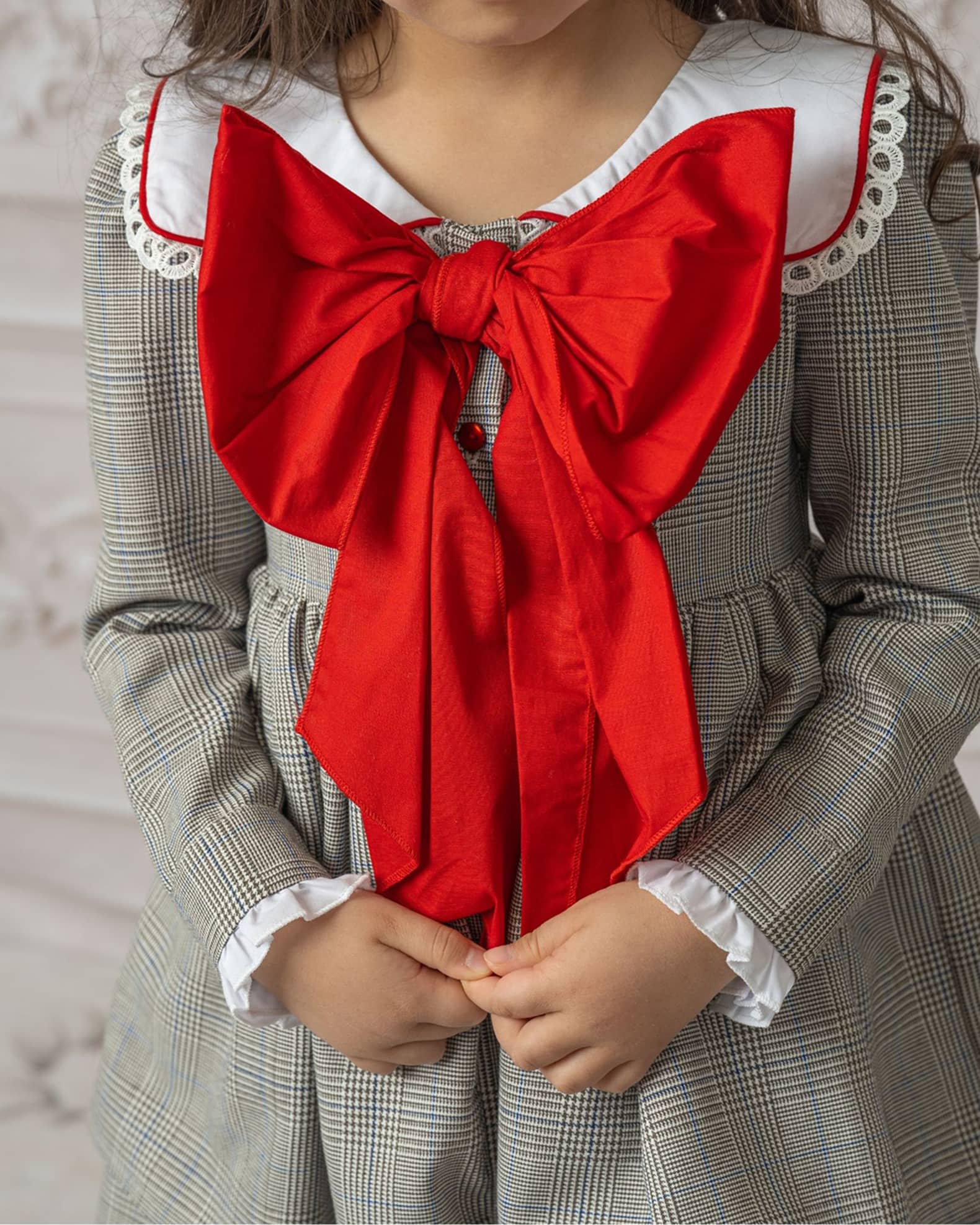 Petite Maison Kids Girl s Georgina Tartan Print Dress Size 12M 10 Neiman Marcus