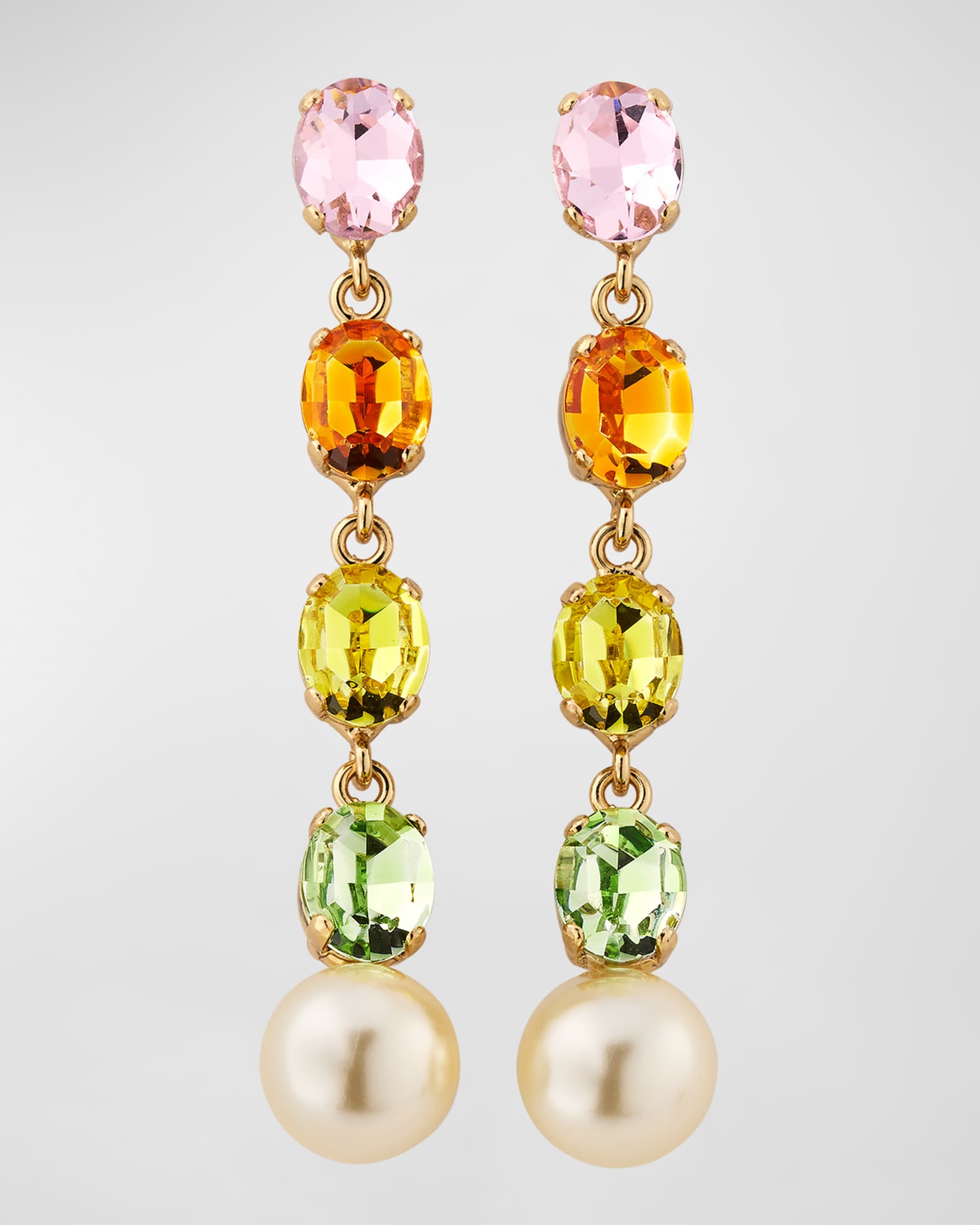 Rebekah Price Poise Aurora Crystal Long Earrings One color