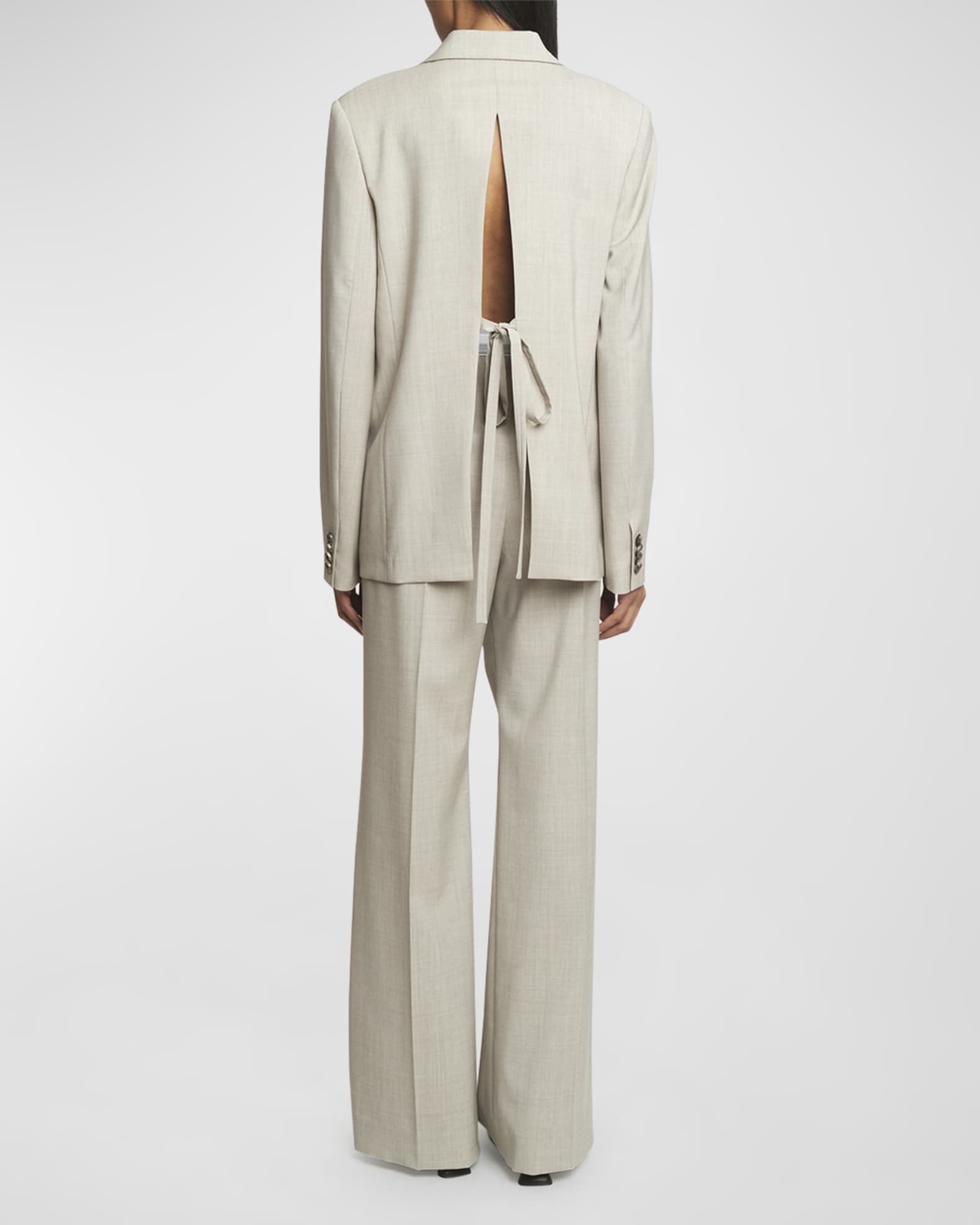 【送料&関税込】Loewe MA¨lange Twill Blazer Single-Breasted Suit | Neiman Marcus