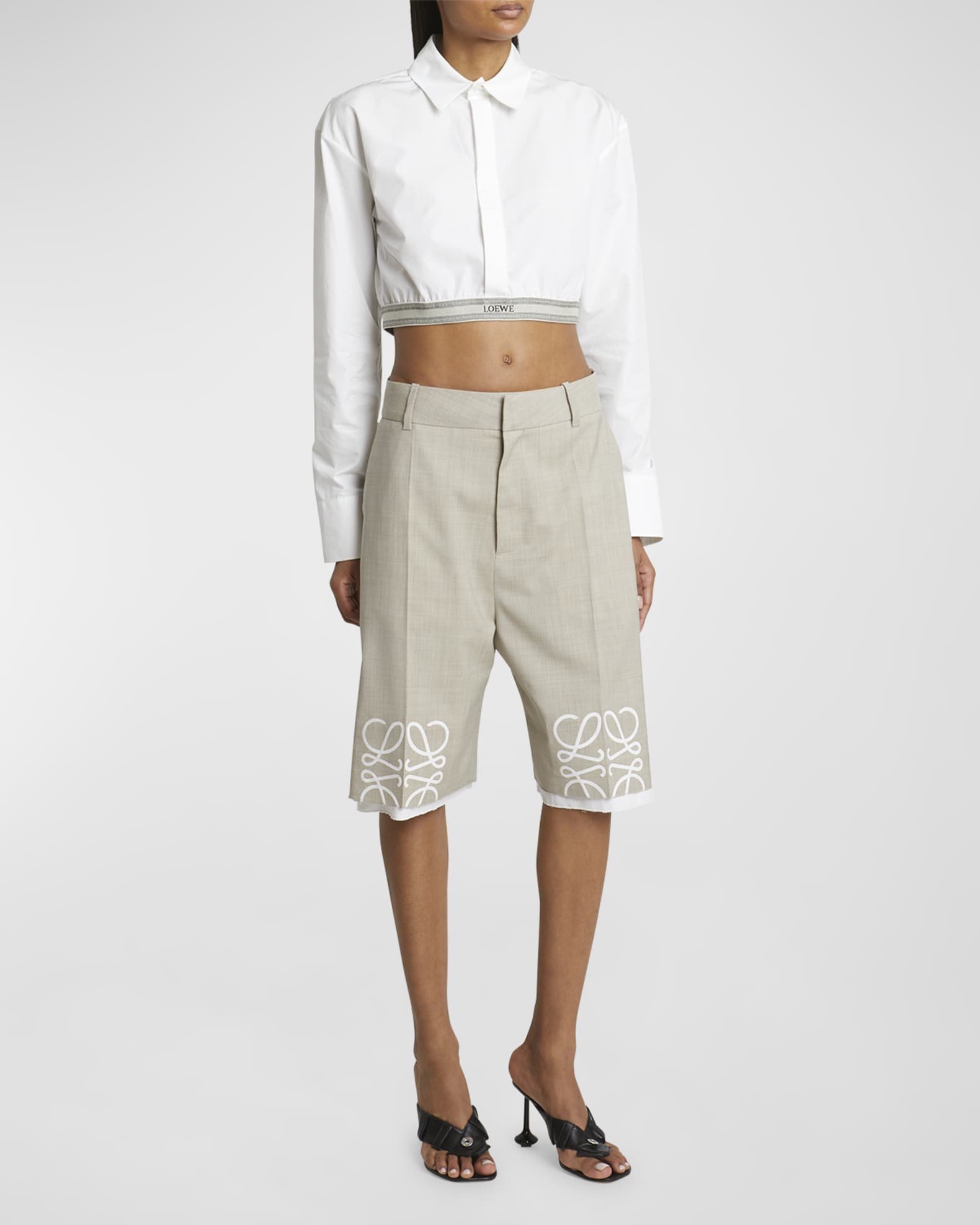 Long tailored shorts top