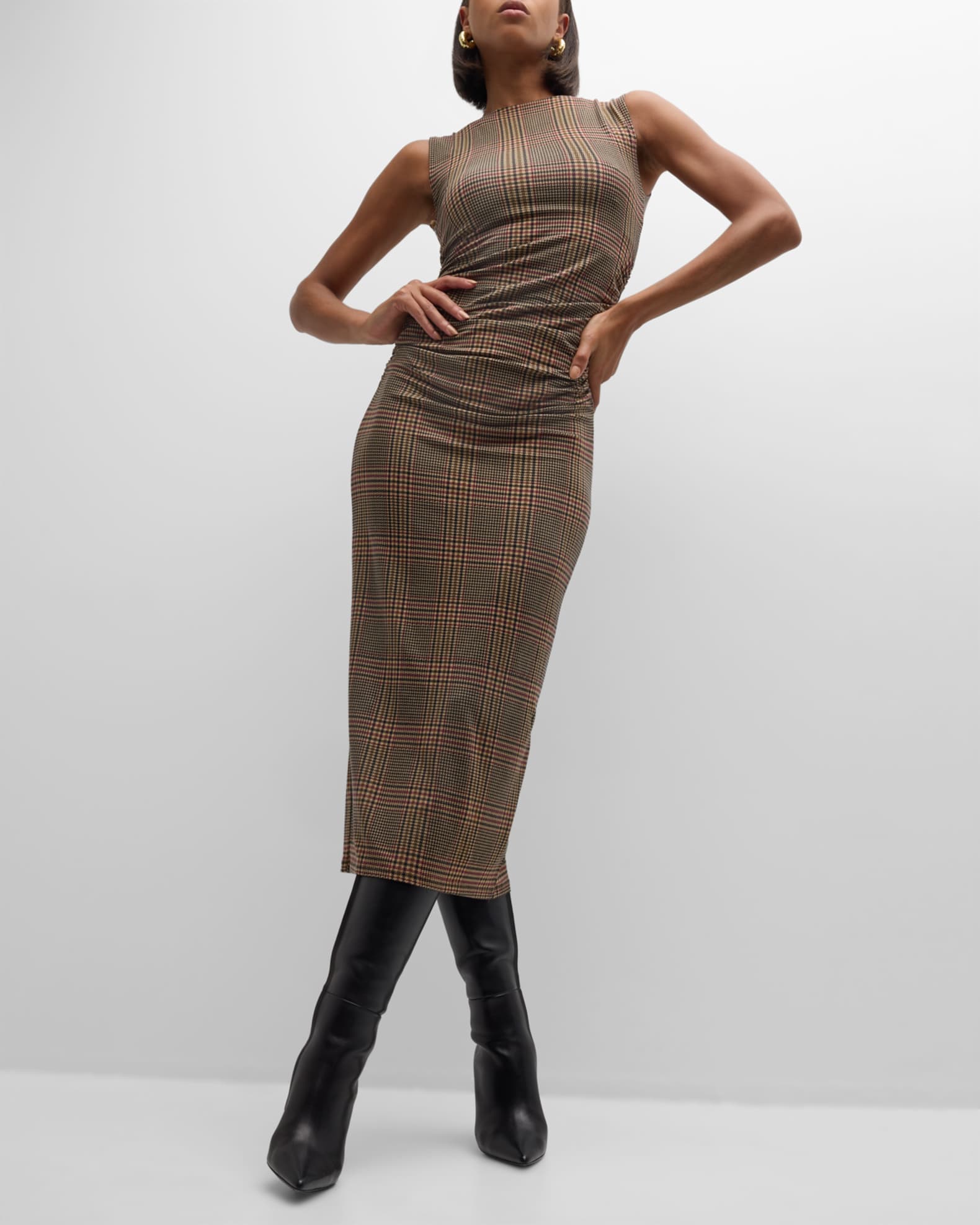 Veronica beard plaid dress outlet