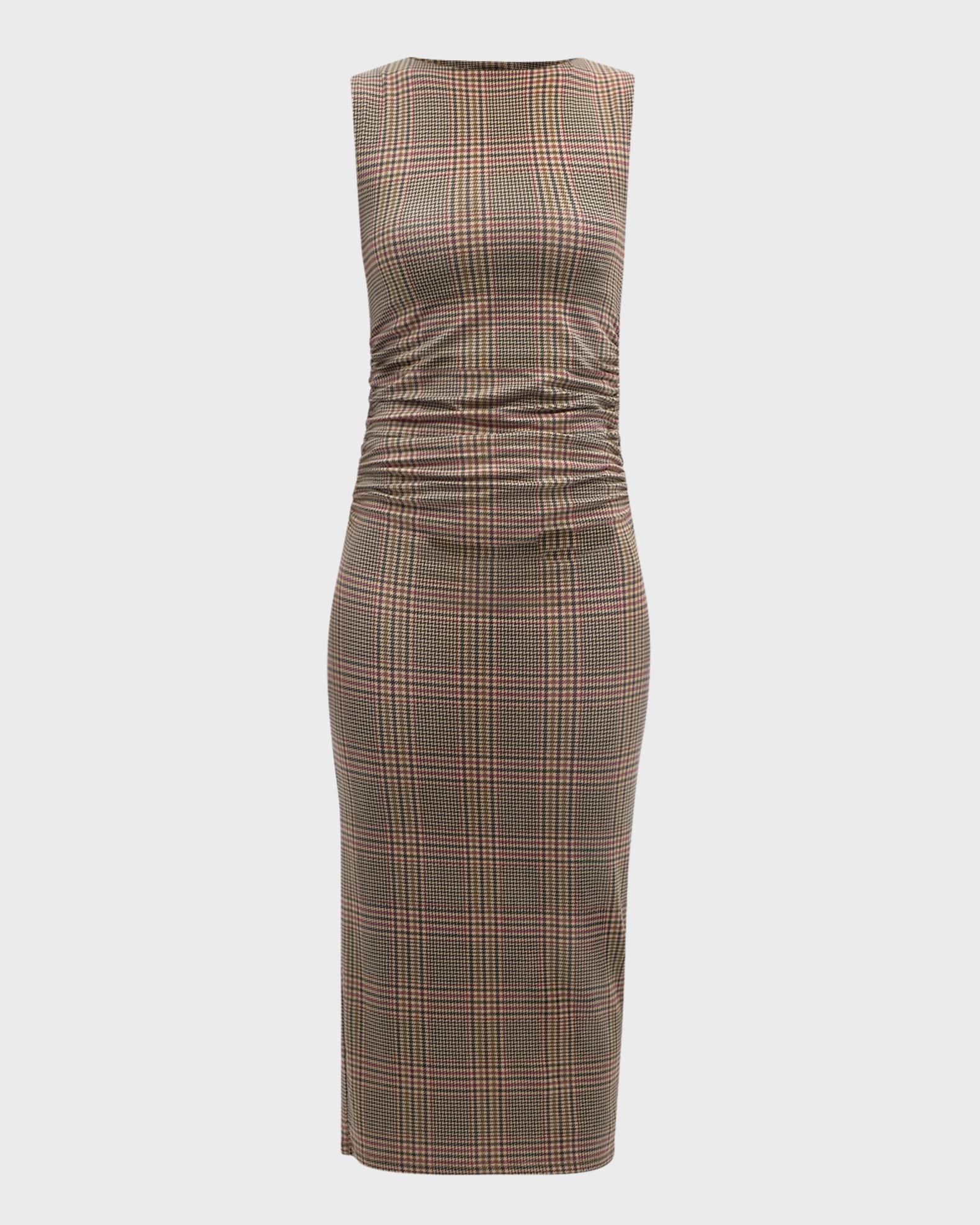 Bodycon plaid dress clearance