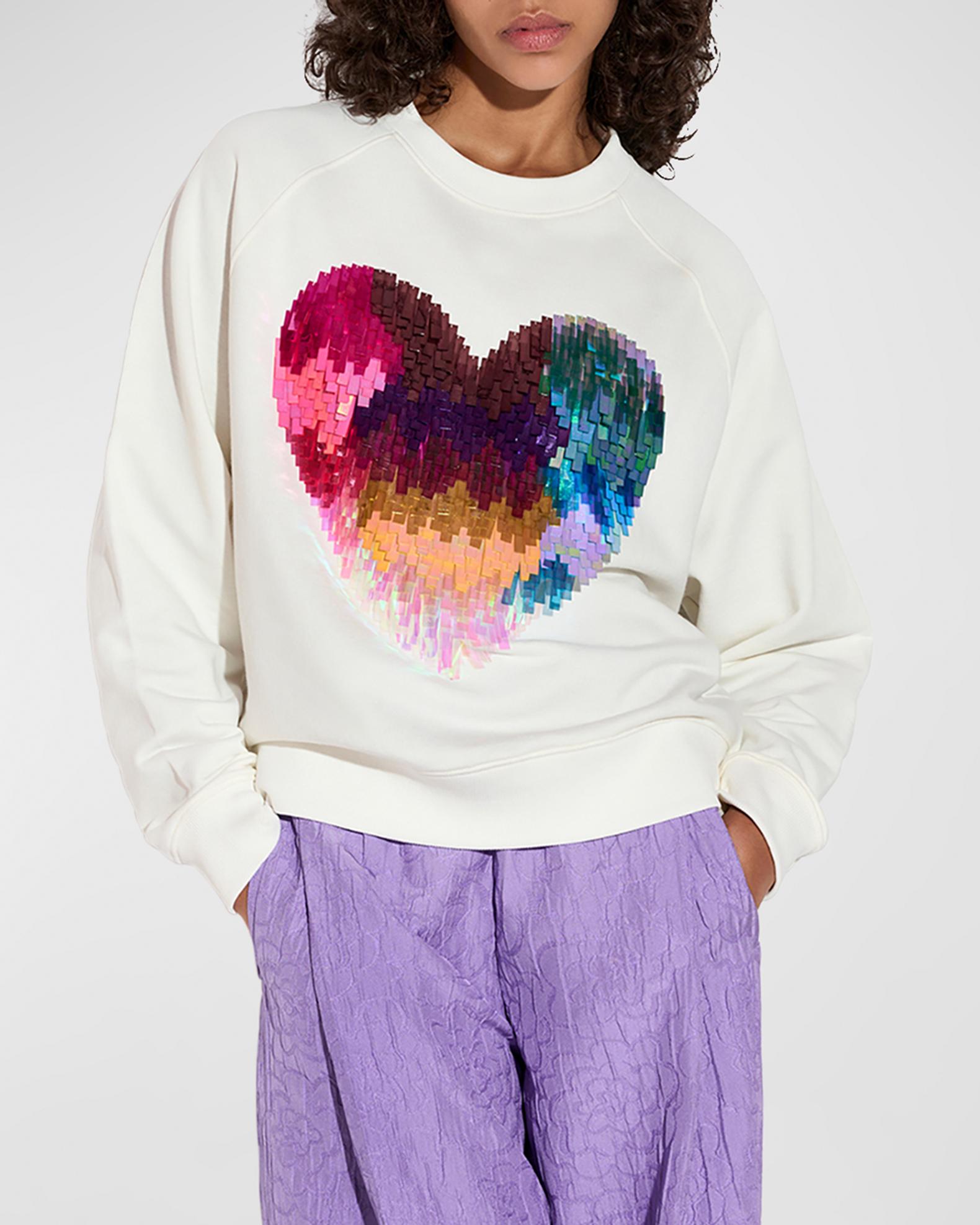 Embroidered Heart Sweatshirt main image 1