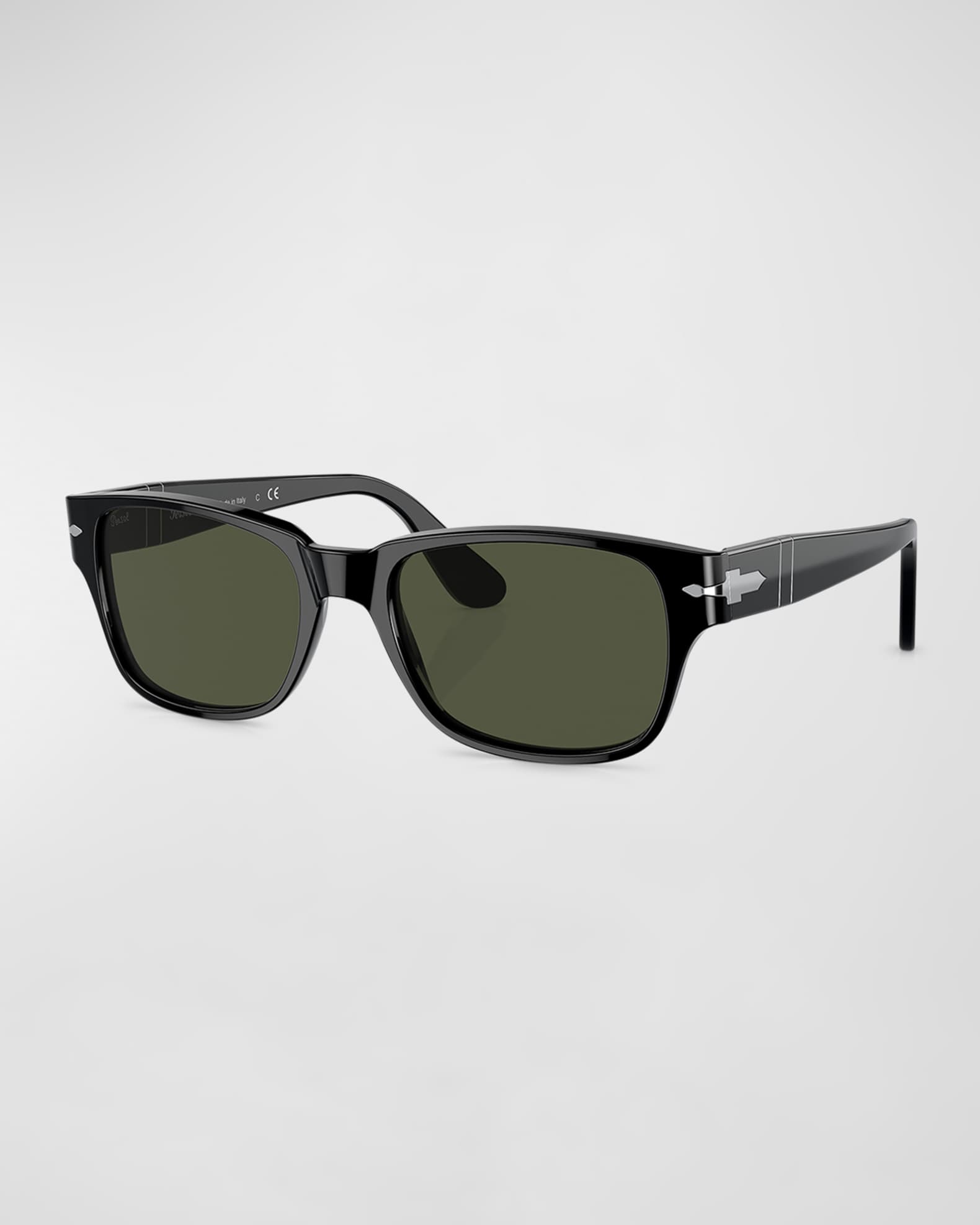 Men s 0PO3288S Acetate Rectangle Sunglasses