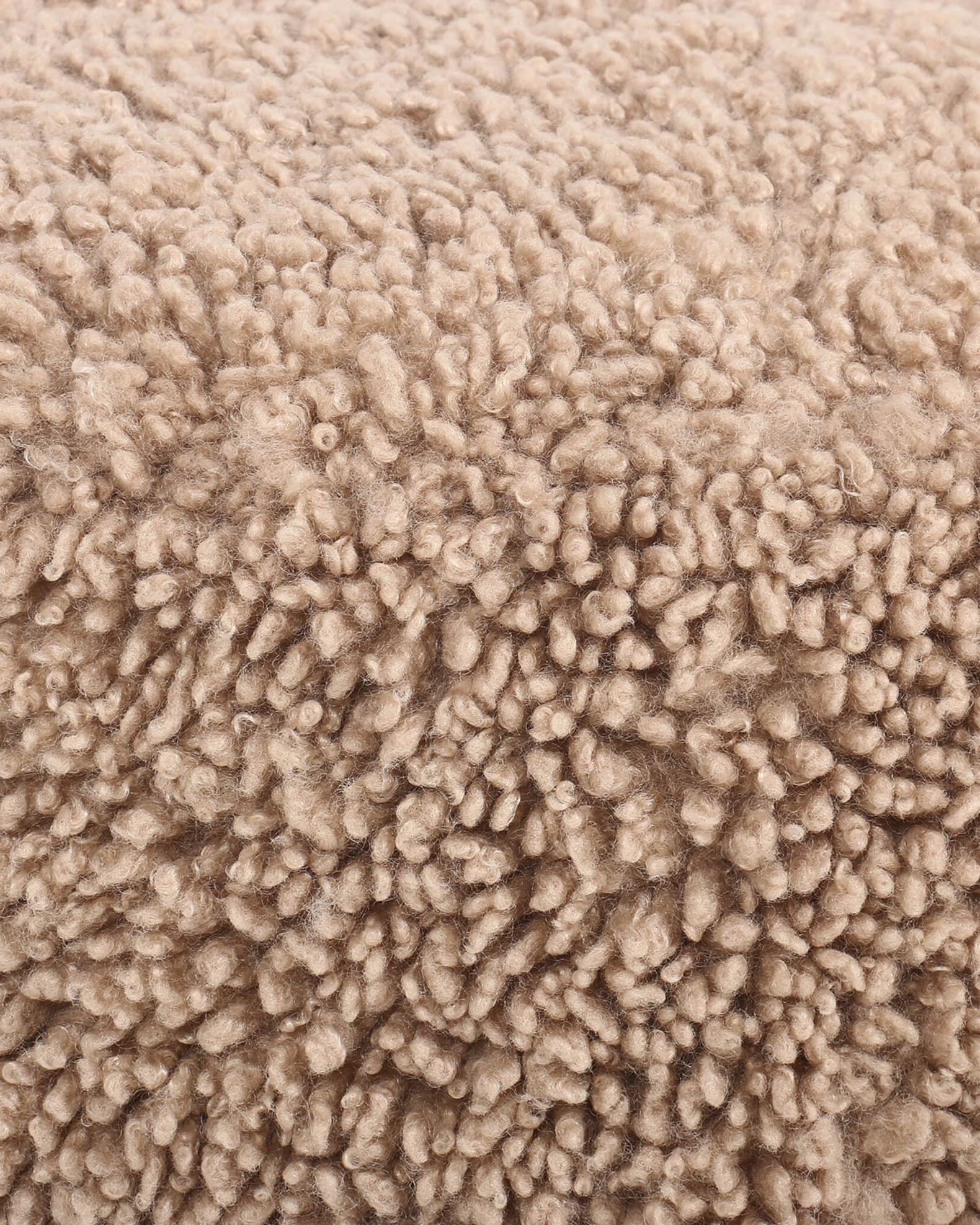Aniston Faux Shearling Ottoman 1