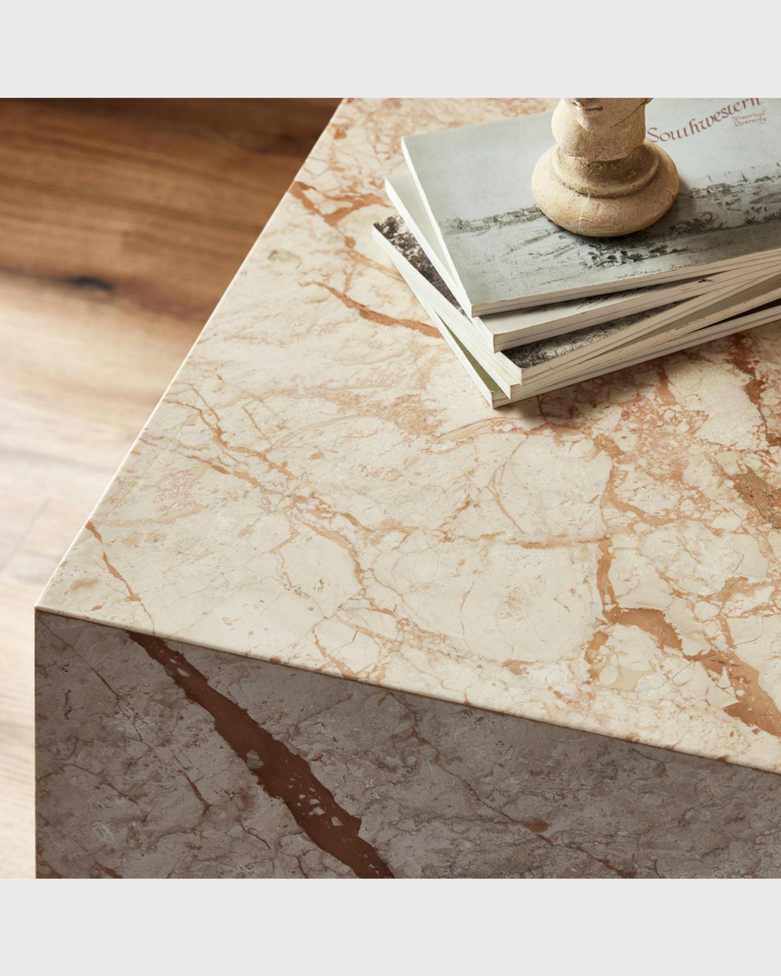 Four Hands Modern Marble Plinth End Table | Neiman Marcus