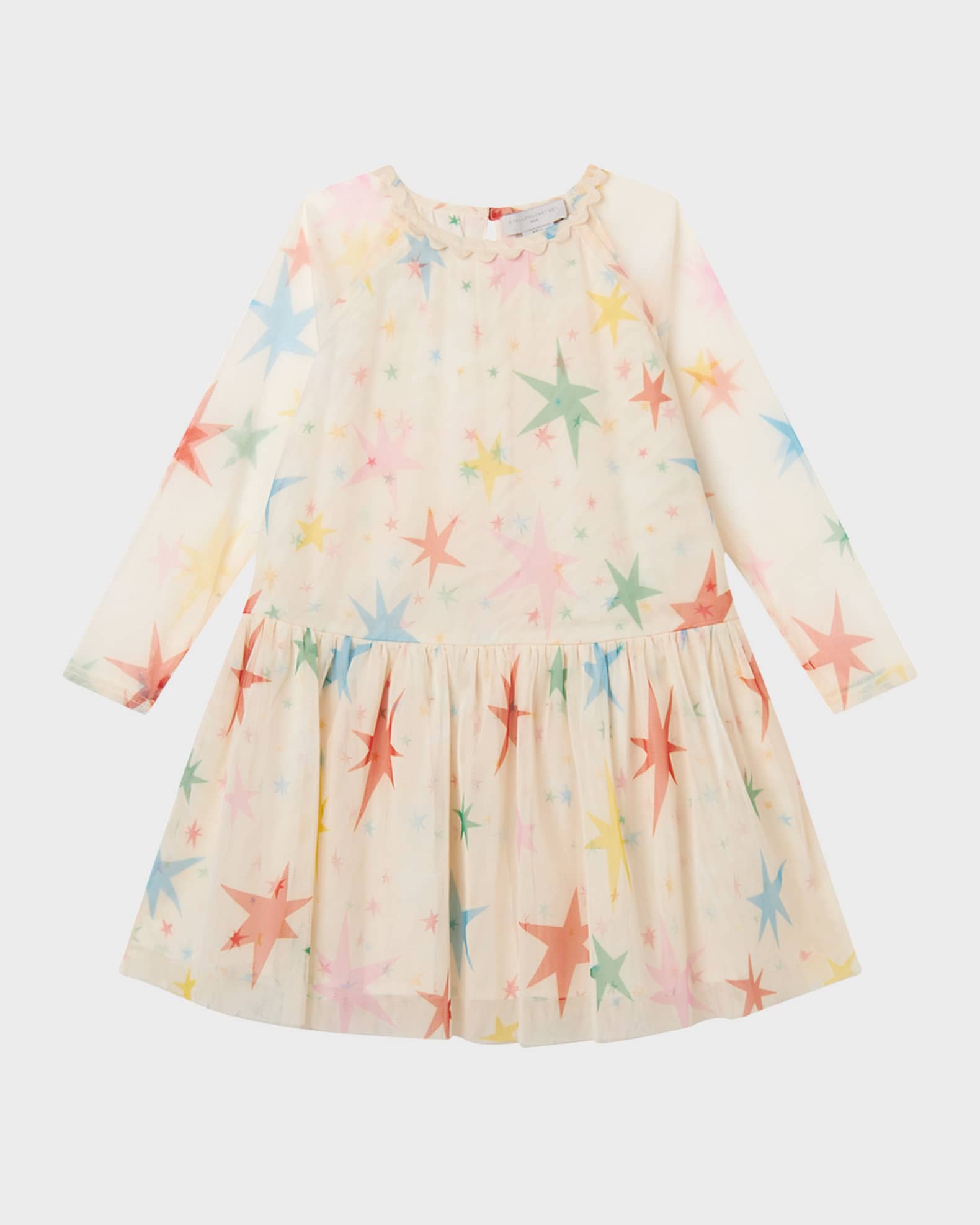 Stella McCartney Kids Girl s Multicolor Star Print Tulle Dress Size 4 10 Neiman Marcus