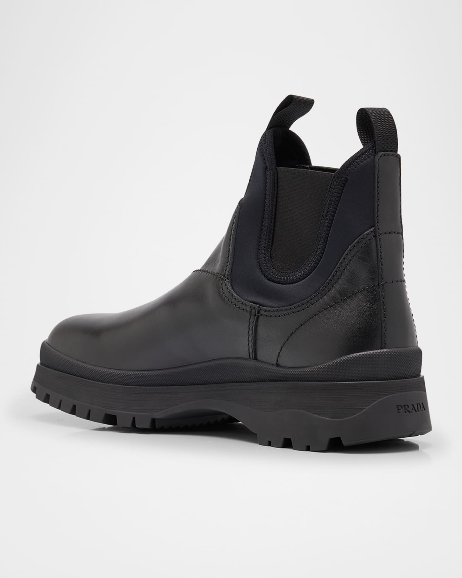 Men s Brixxen Leather and Neoprene Chelsea Boots