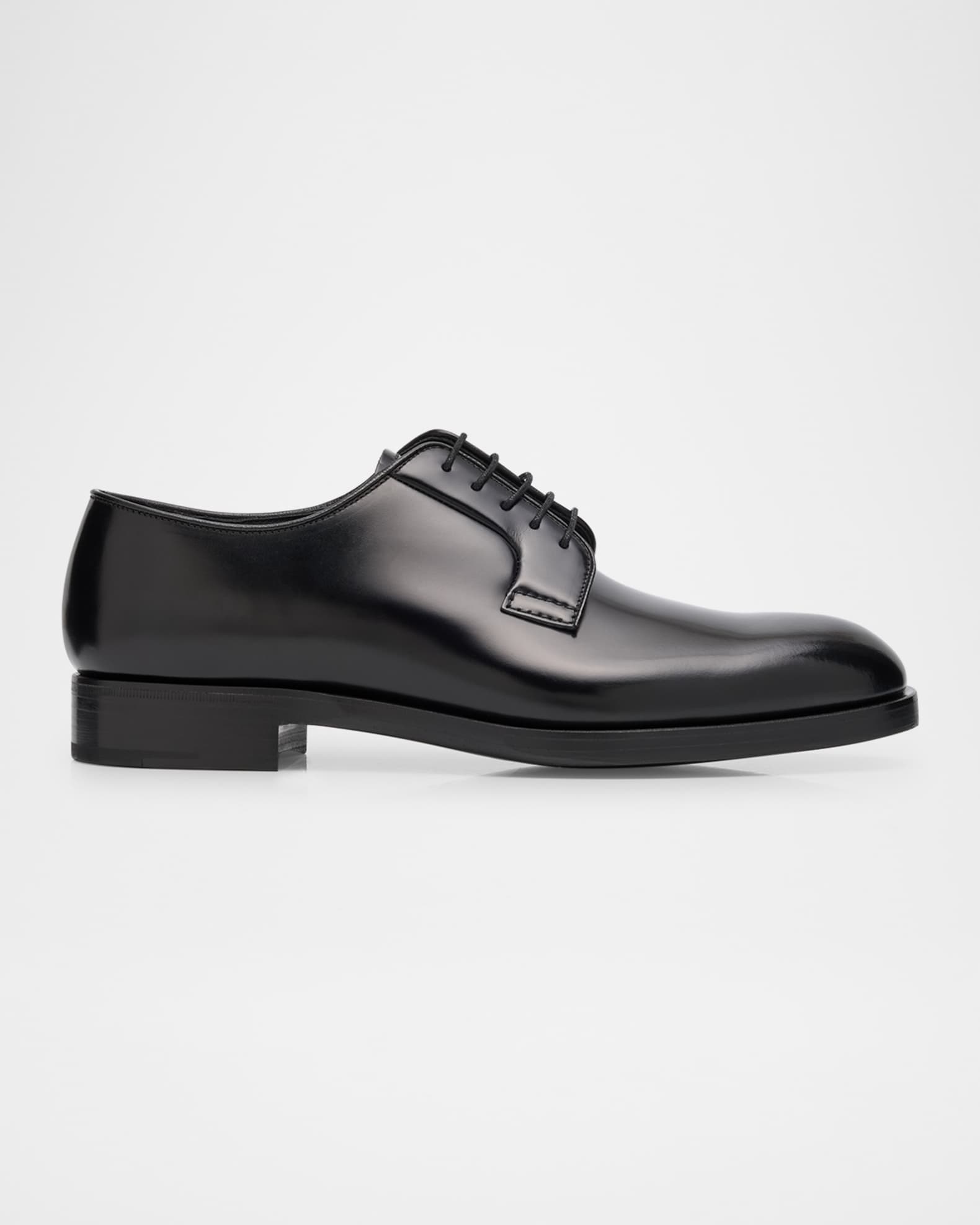 Men's Brushed Leather Derby Shoes 0