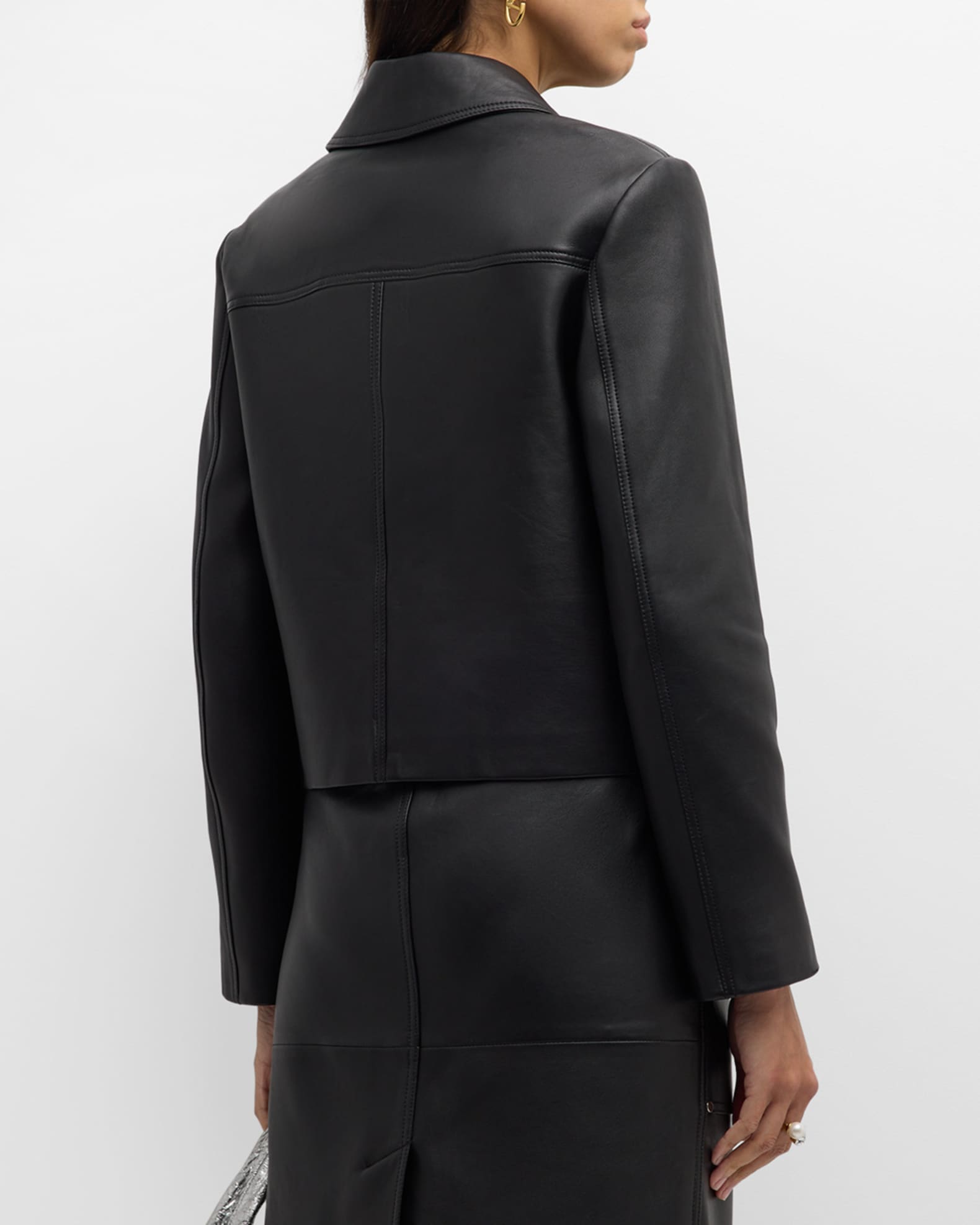 Neiman marcus leather coats top