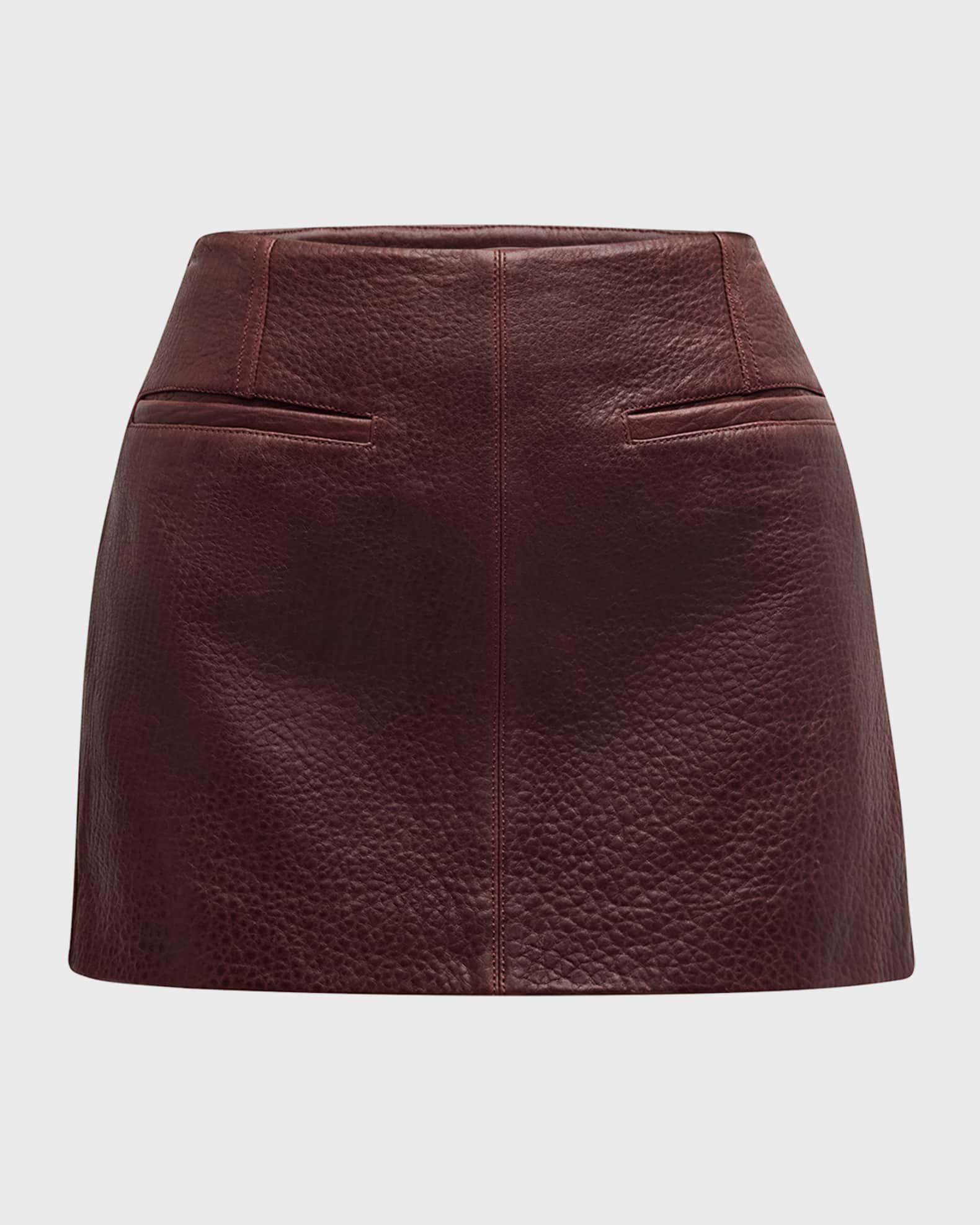 Cowan Leather Mini Skirt 0