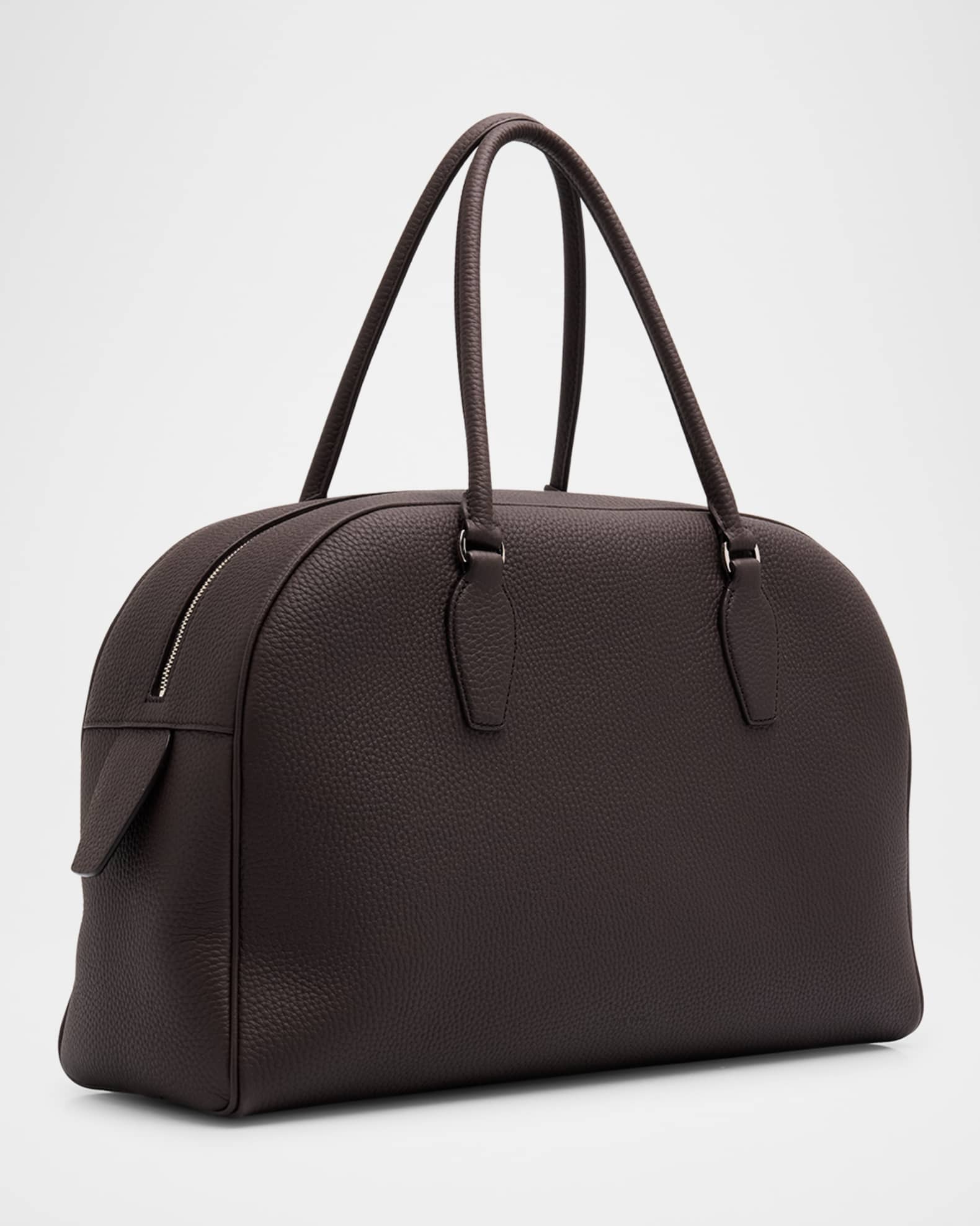 THE ROW India 15.75 Top-Handle Bag in Matte Grained Calfskin