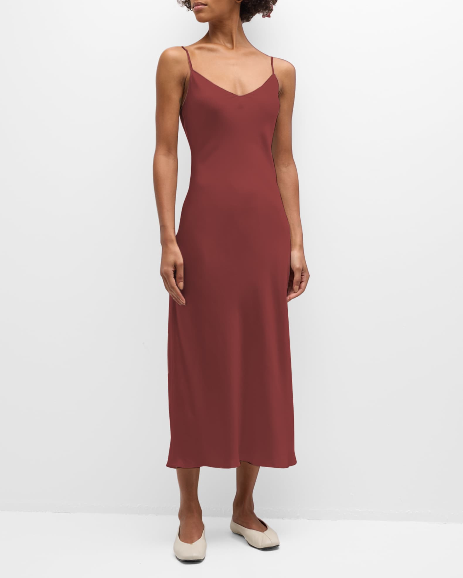 Silvana Bias Cut Midi Dress
