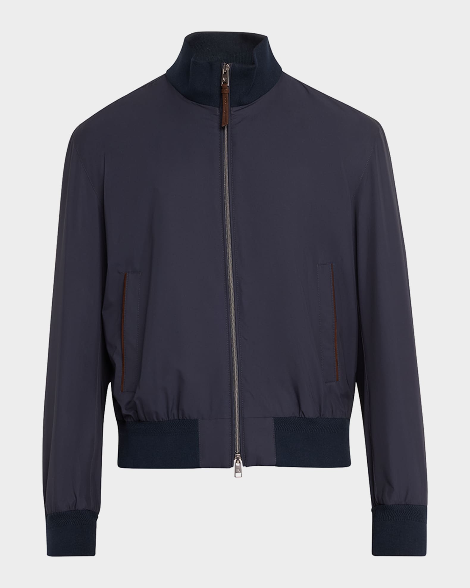 Mens silk windbreaker top
