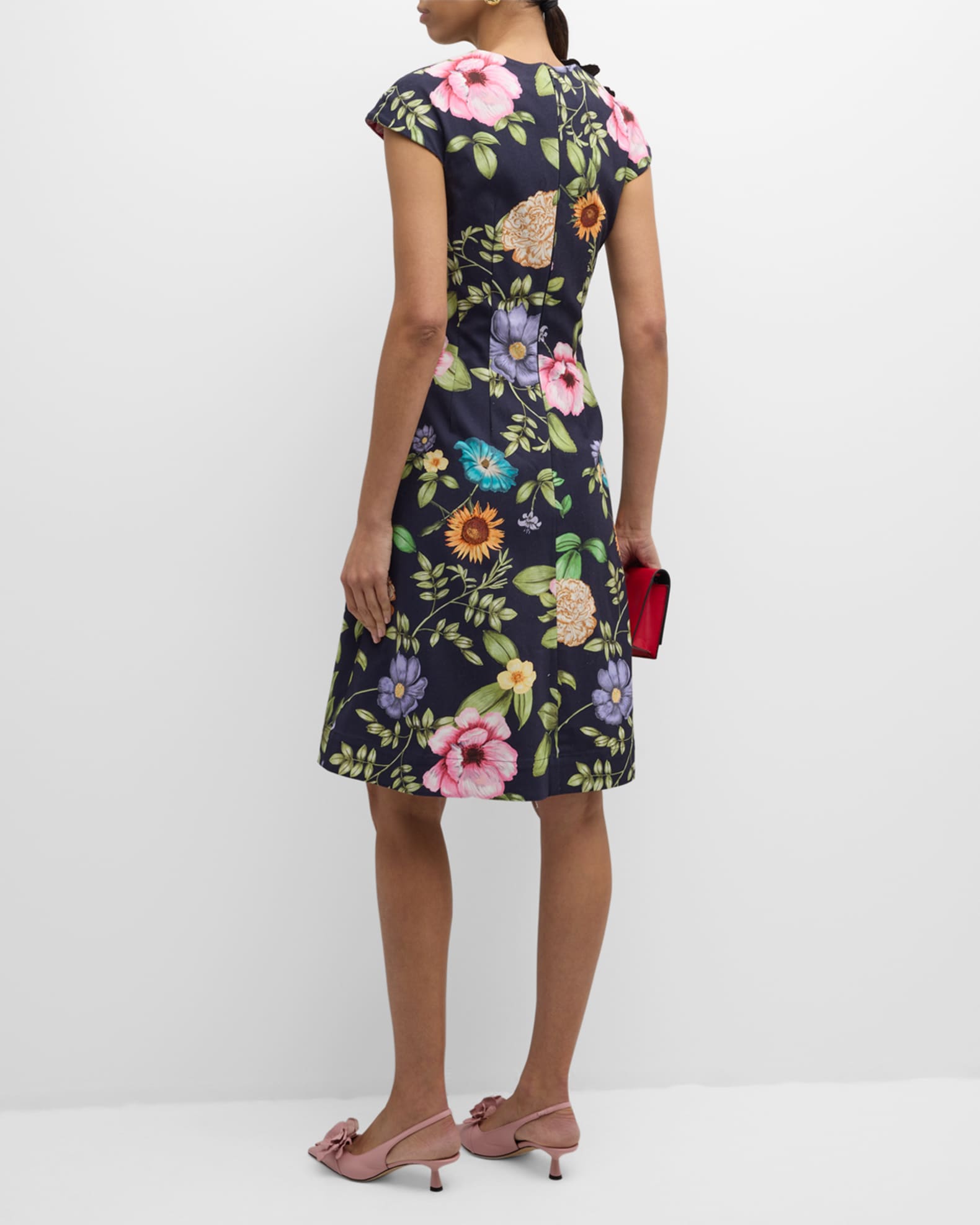 Teri jon floral applique dress outlet