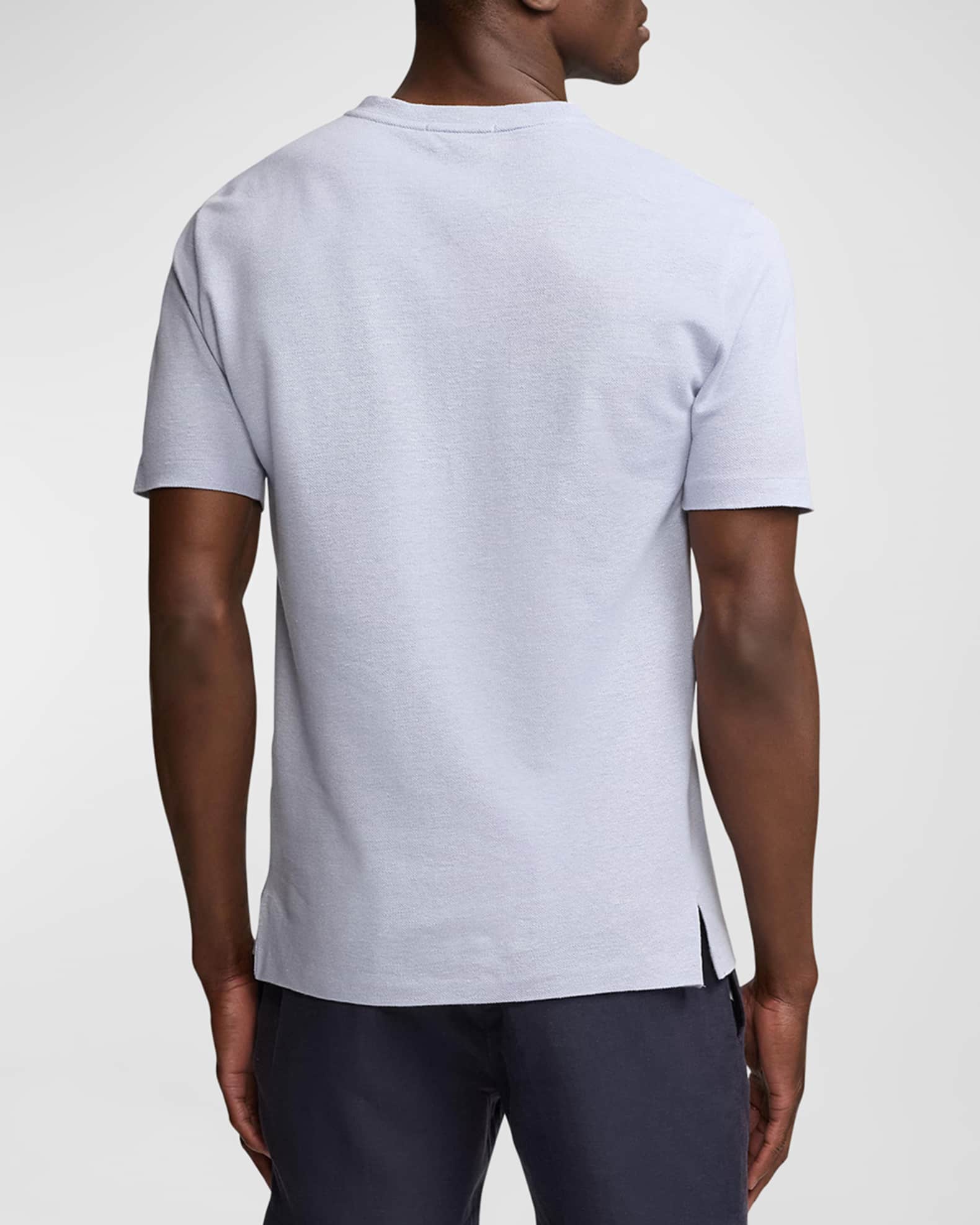 Ralph Lauren Purple Label Men's Linen-Cotton Piqué Pocket T