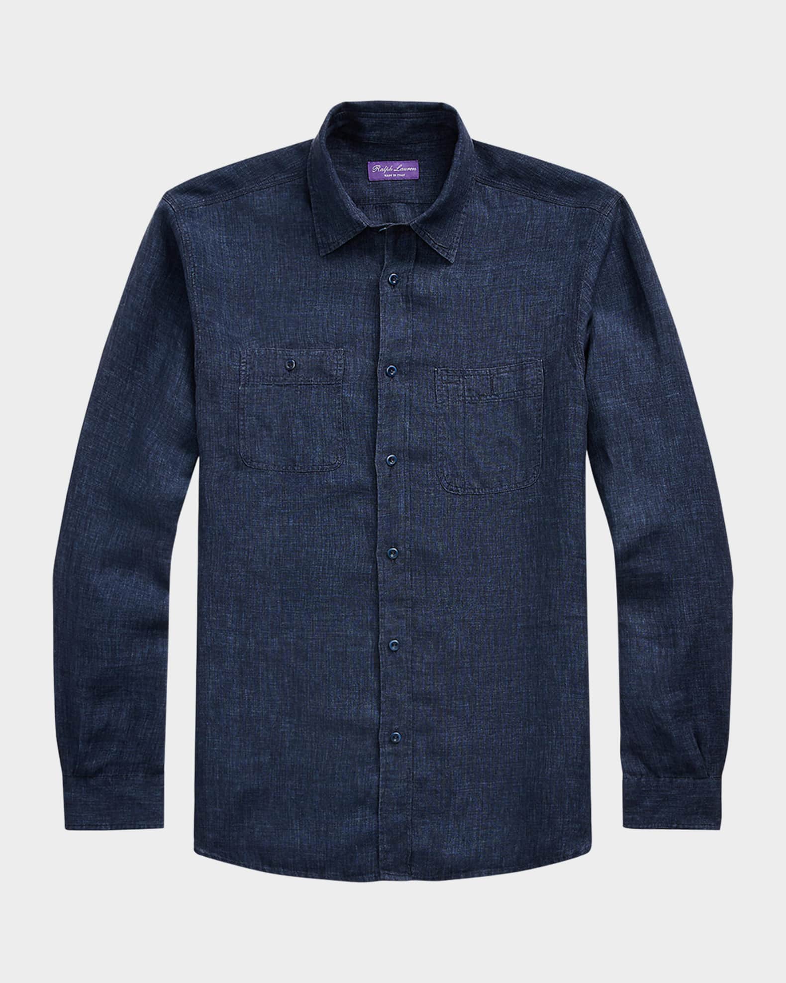 Men's Délavé Linen Workshirt