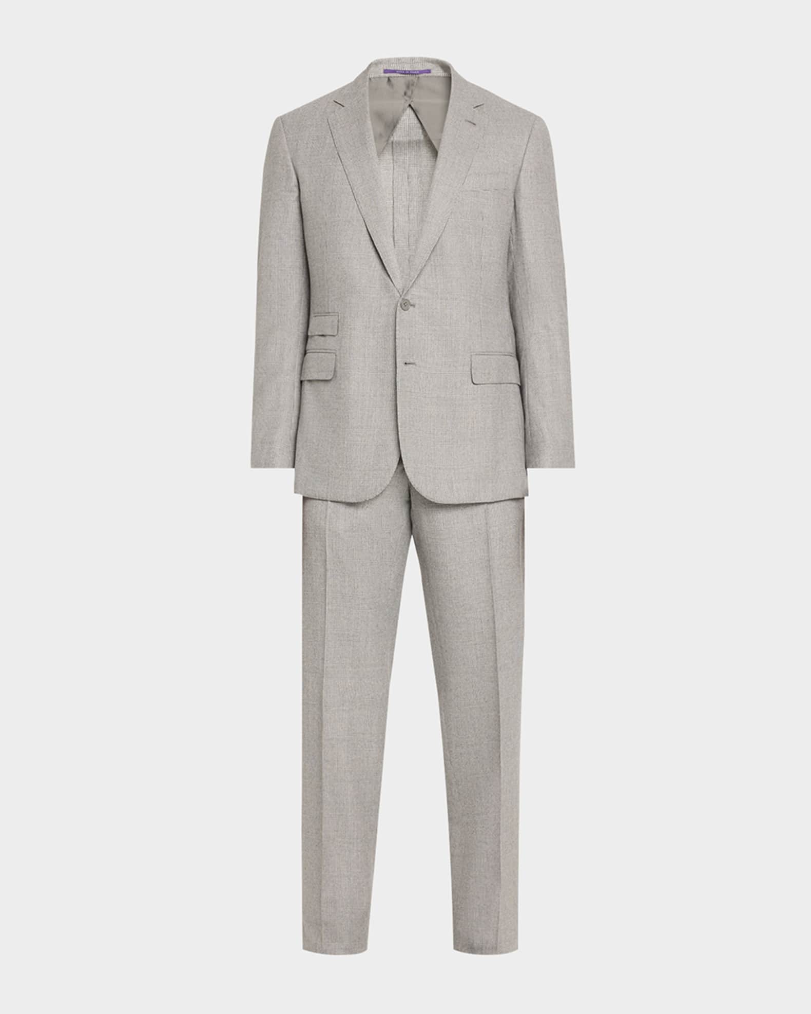 Men's Kent Hand-Tailored Glen Plaid Suit 0