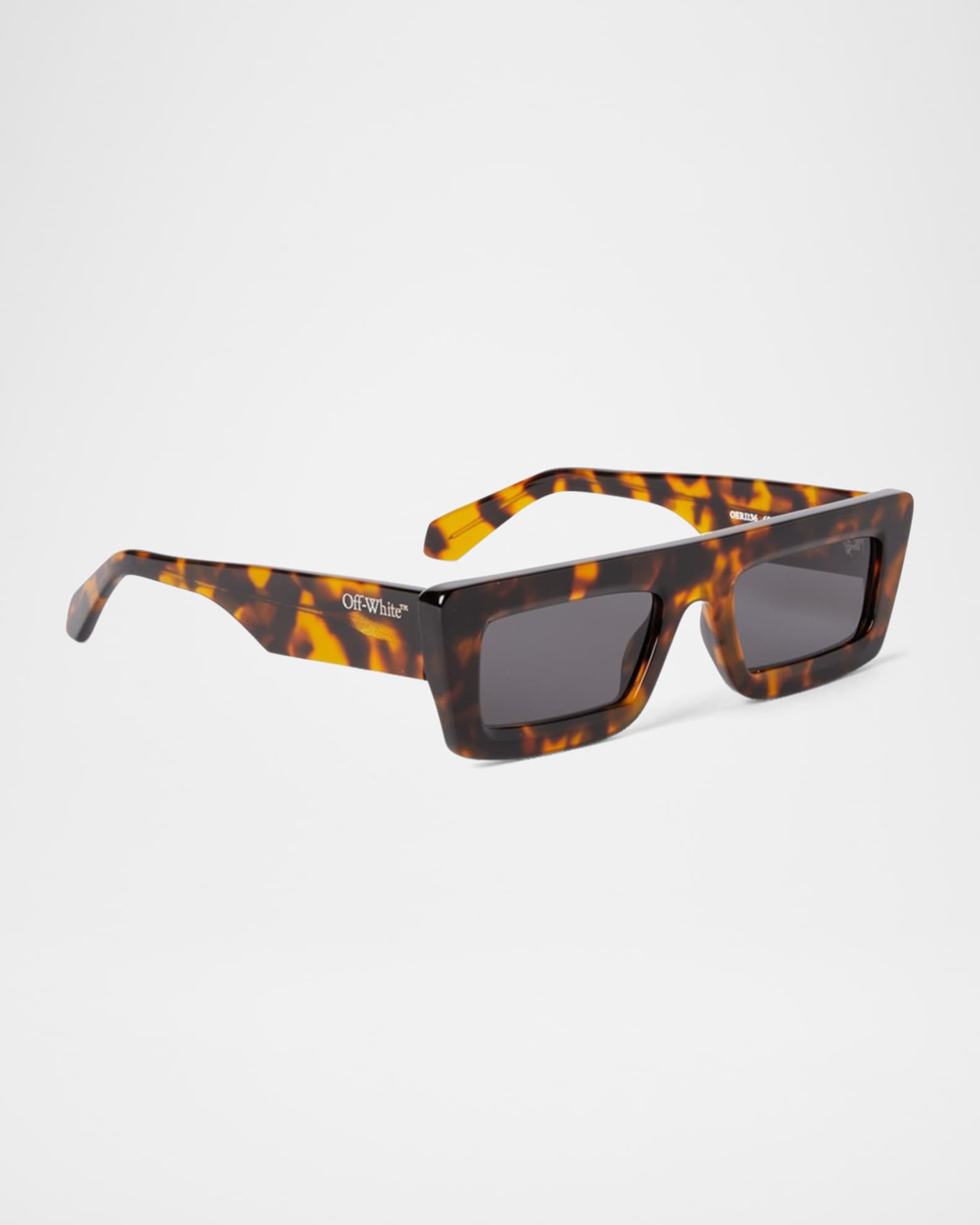 Off-White Men's Ontario Acetate Rectangle Sunglasses | Neiman Marcus