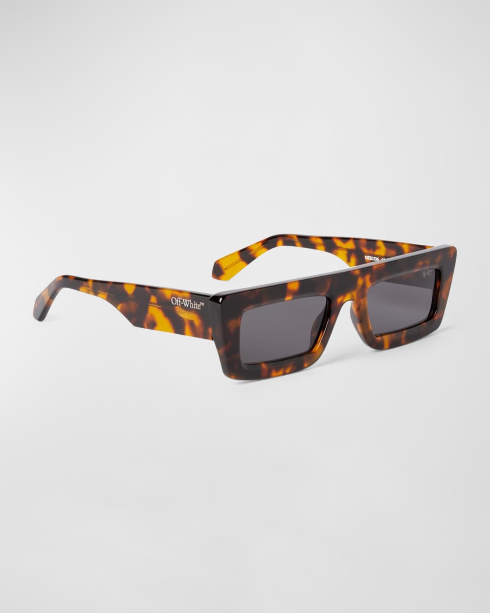 Off-White Men's Ontario Acetate Rectangle Sunglasses | Neiman Marcus