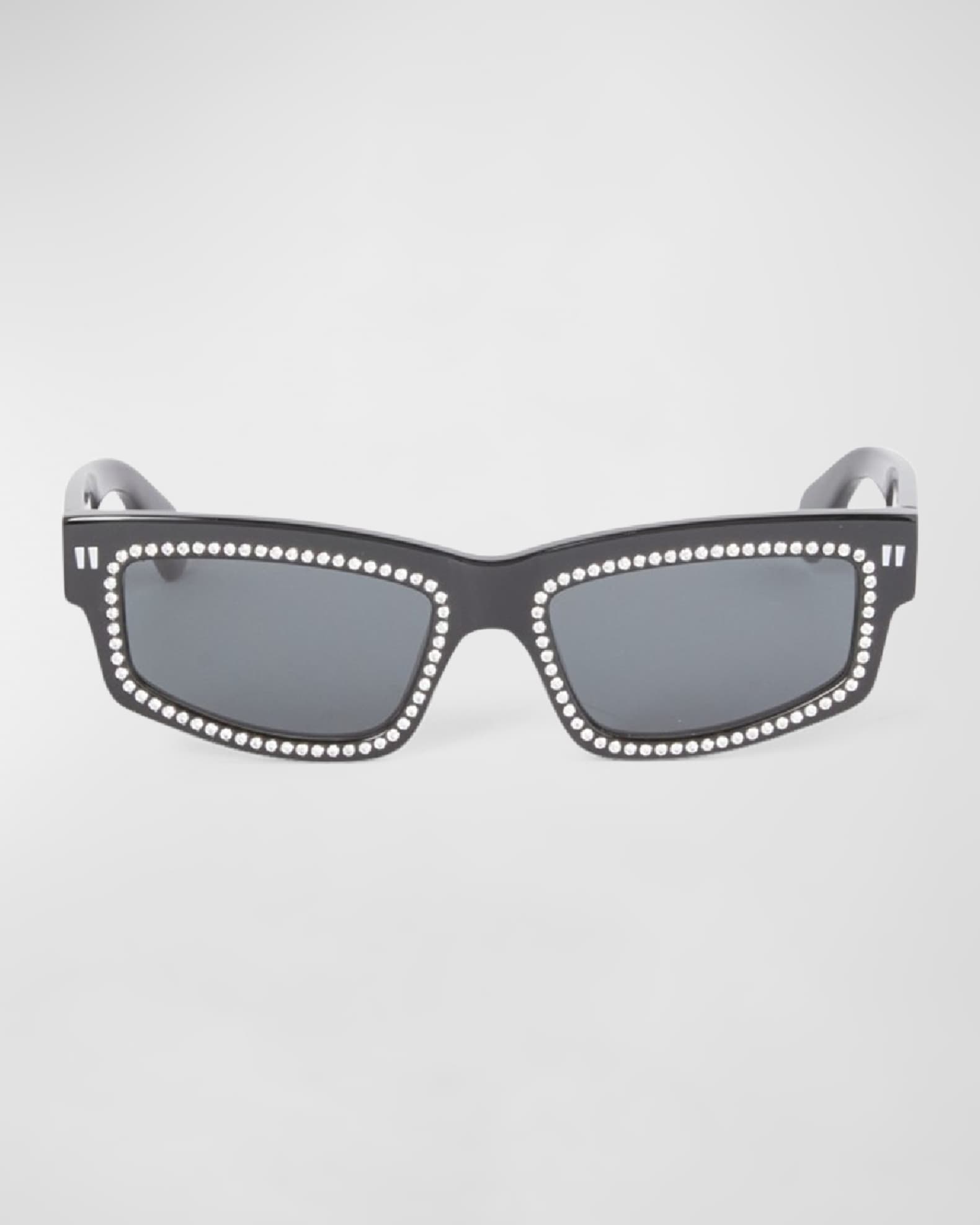 【送料&関税込】Off-White Chandler Sunglasses - Unisex Off-White Chandler Logo Rectangle Sunglasses | Neiman Marcus