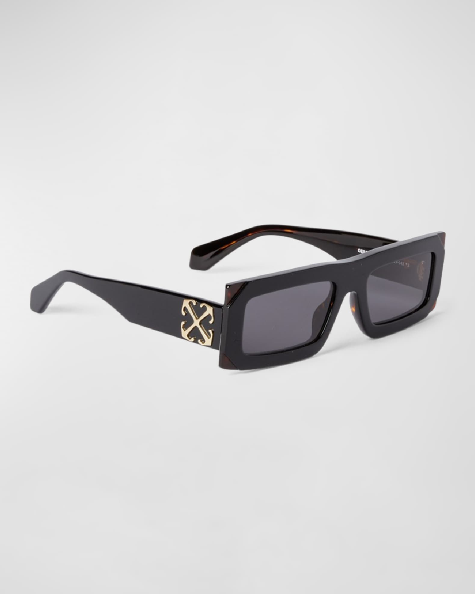 【送料&関税込】Off-White Laurel Sunglasses - Unisex Off-White Men's Laurel Acetate Rectangle Sunglasses | Neiman