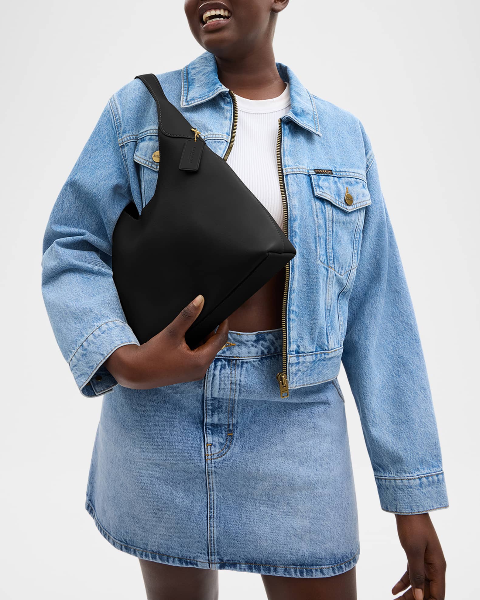 Coach Brooklyn 28 Grain Leather Shoulder Bag | Neiman Marcus