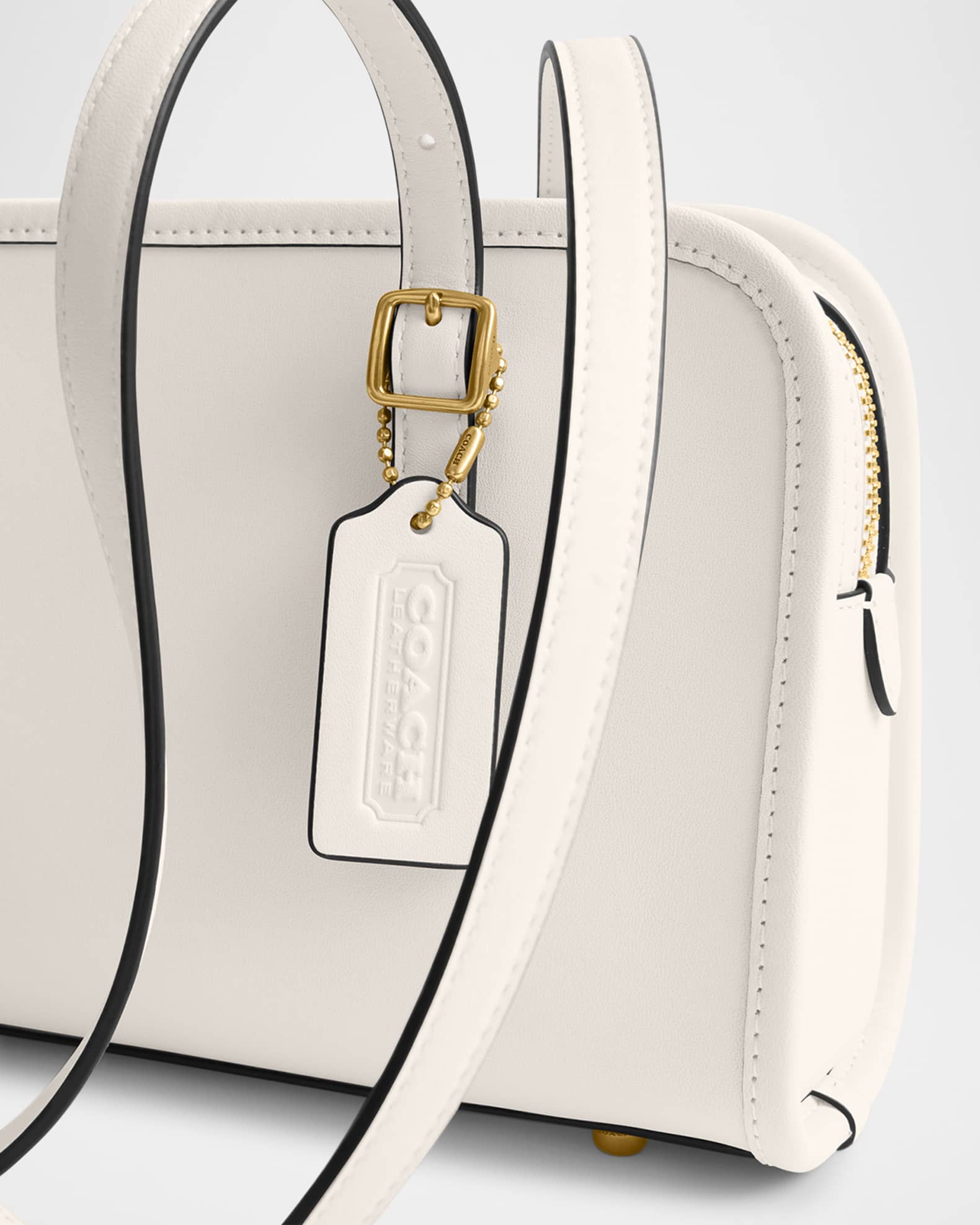 Coach Swing Zip Leather Shoulder Bag Neiman Marcus