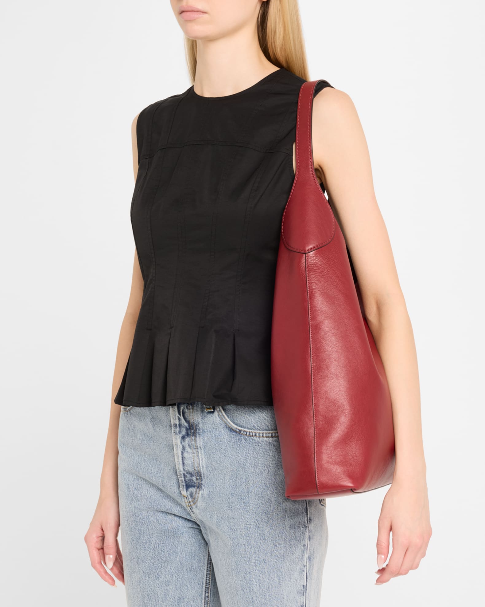 Brooklyn 39 Grain Leather Shoulder Bag